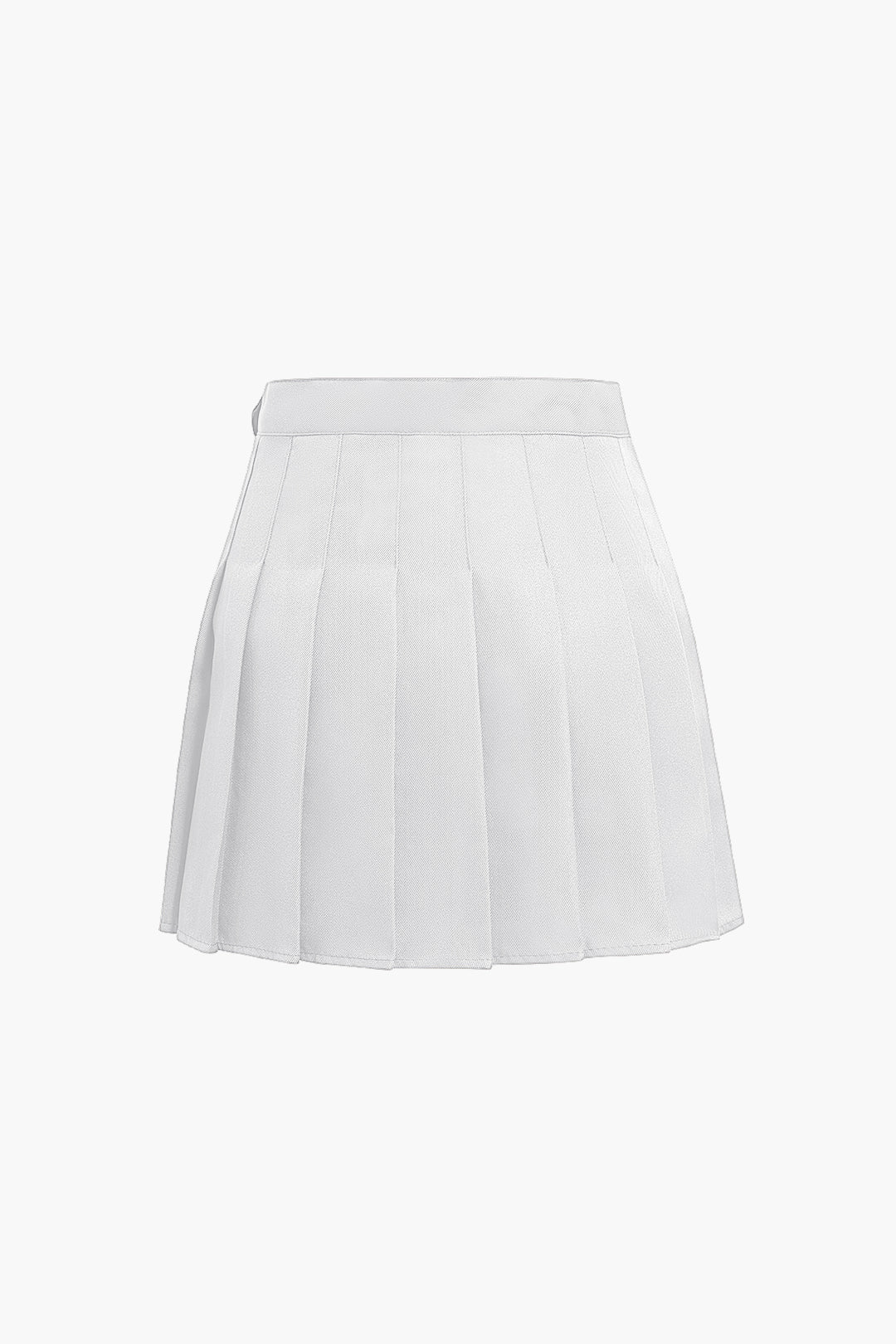 Basic pleated mini skirt