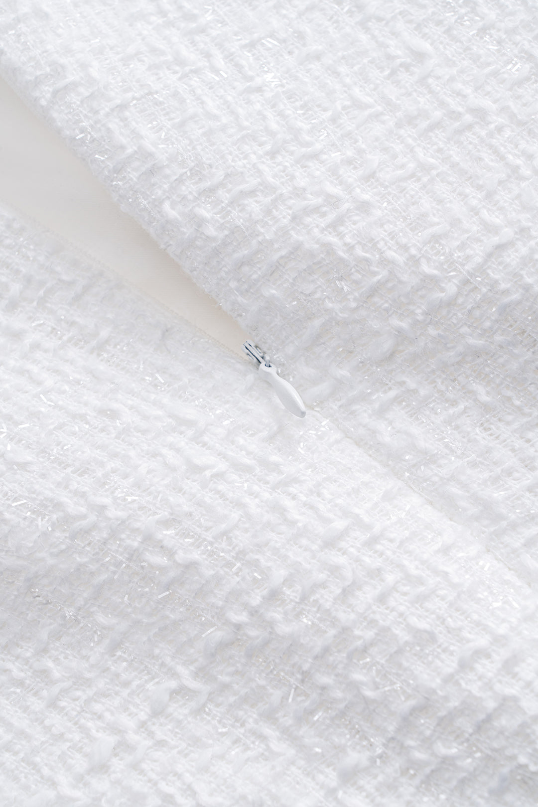 Bead Fake Pocket Zipper Mini Dress with Short Sleeves