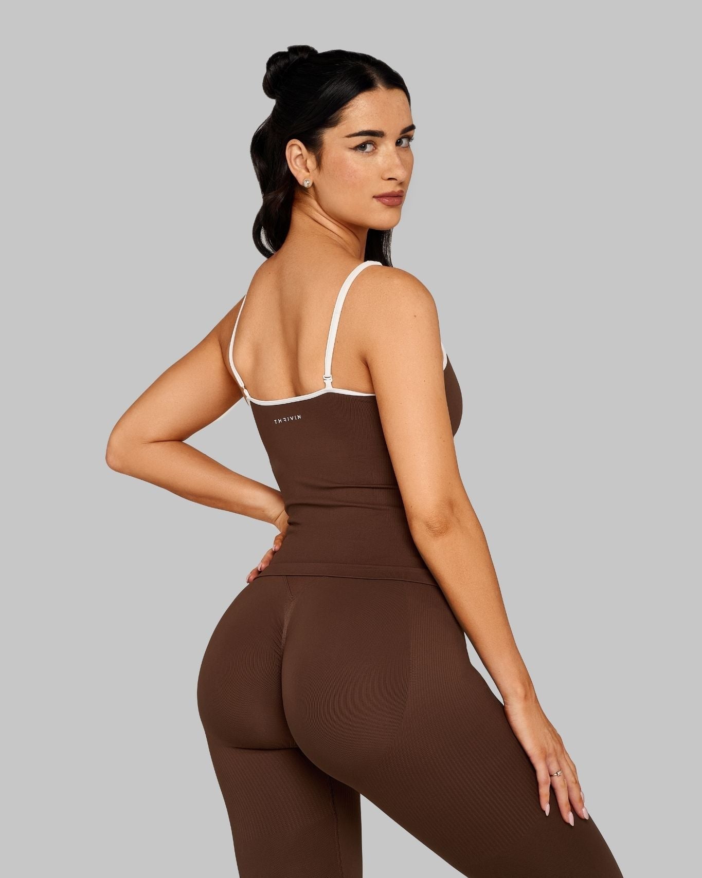 Outline Sweetheart Tanktop | Bourbon Brown