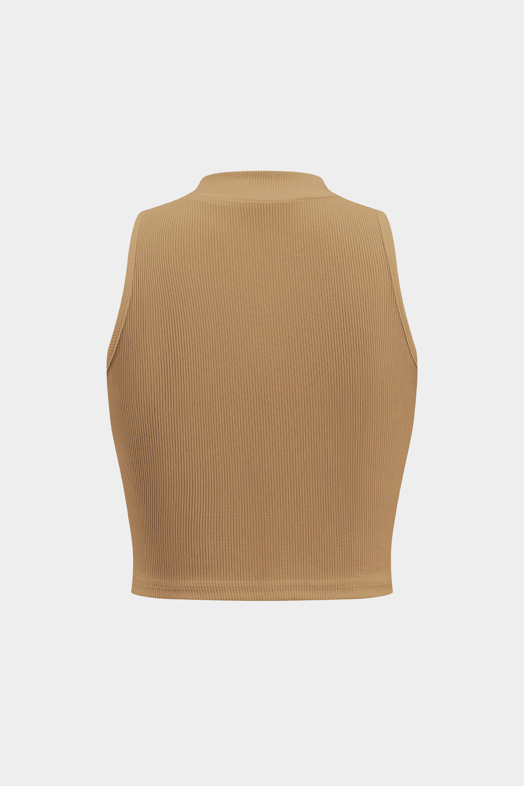 Basic textured sleeveless tank top