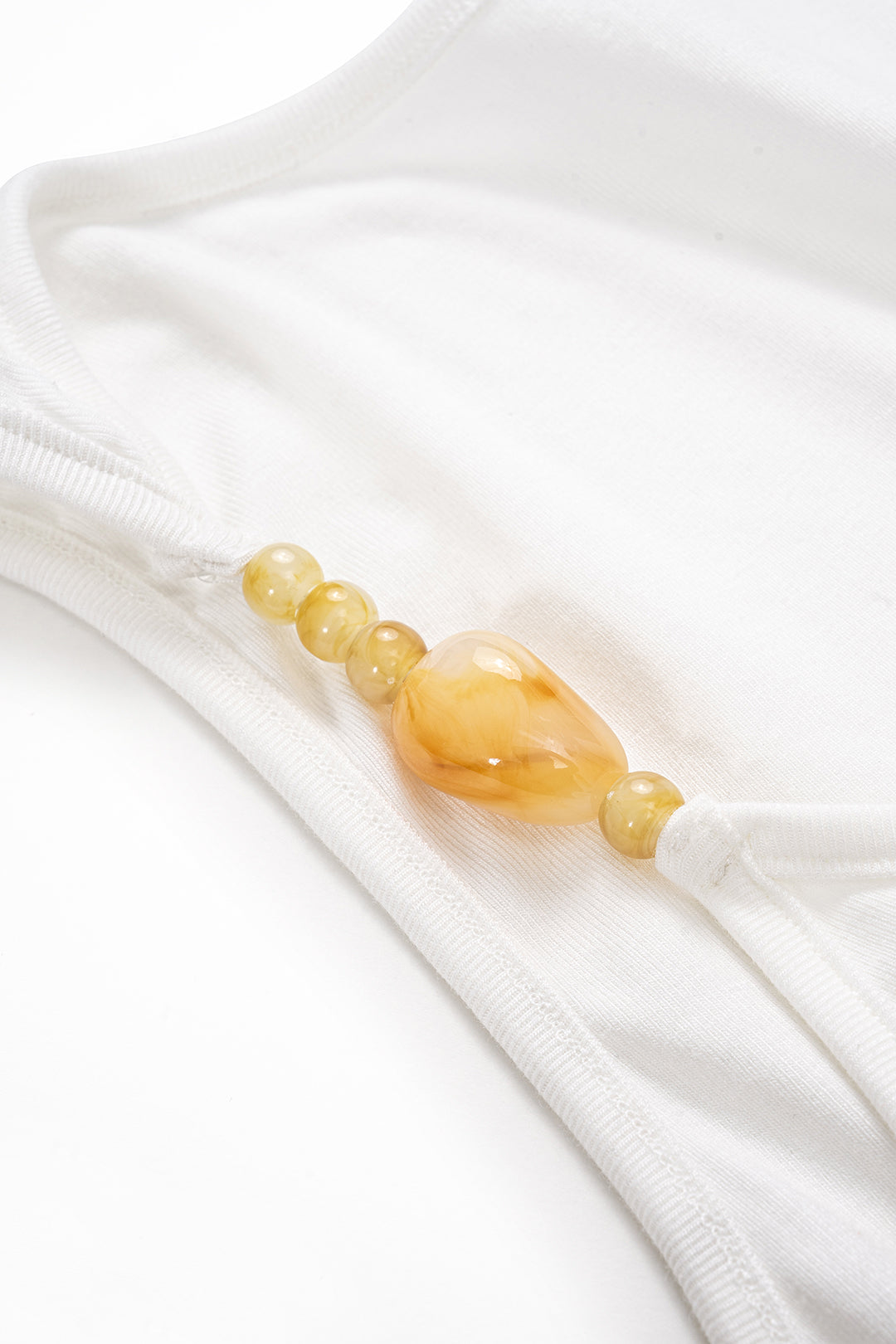 Beaded sleeveless tank top