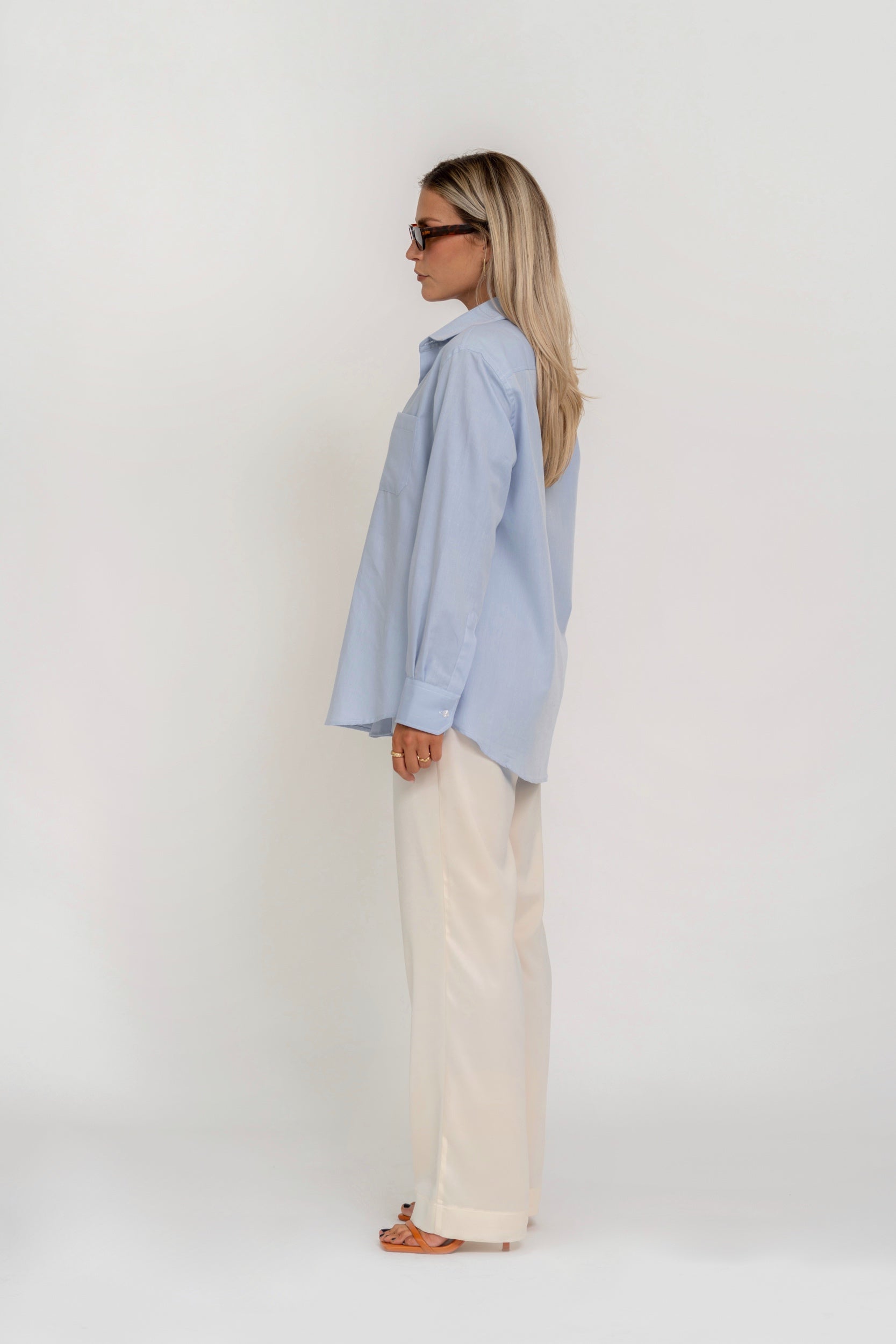 The Dad Shirt - Blue & White Stripes