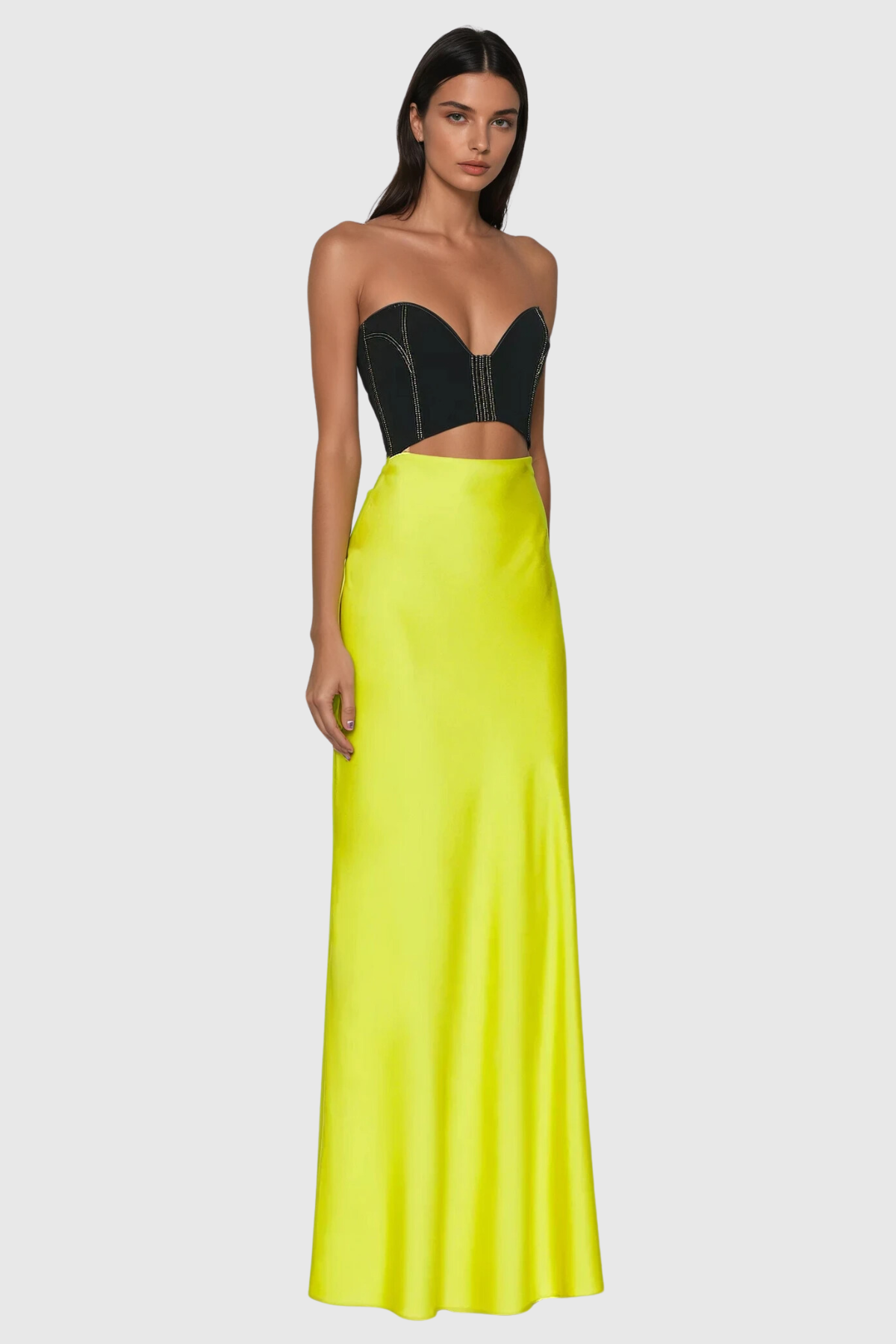 Anemone Strapless Cutout Maxi Dress