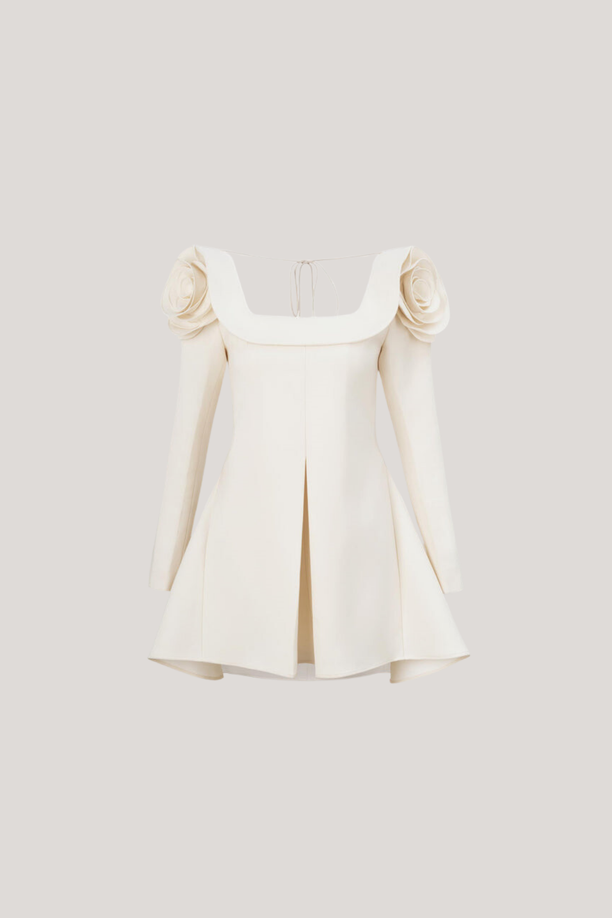 Annette Flower Square Neckline Mini Dress