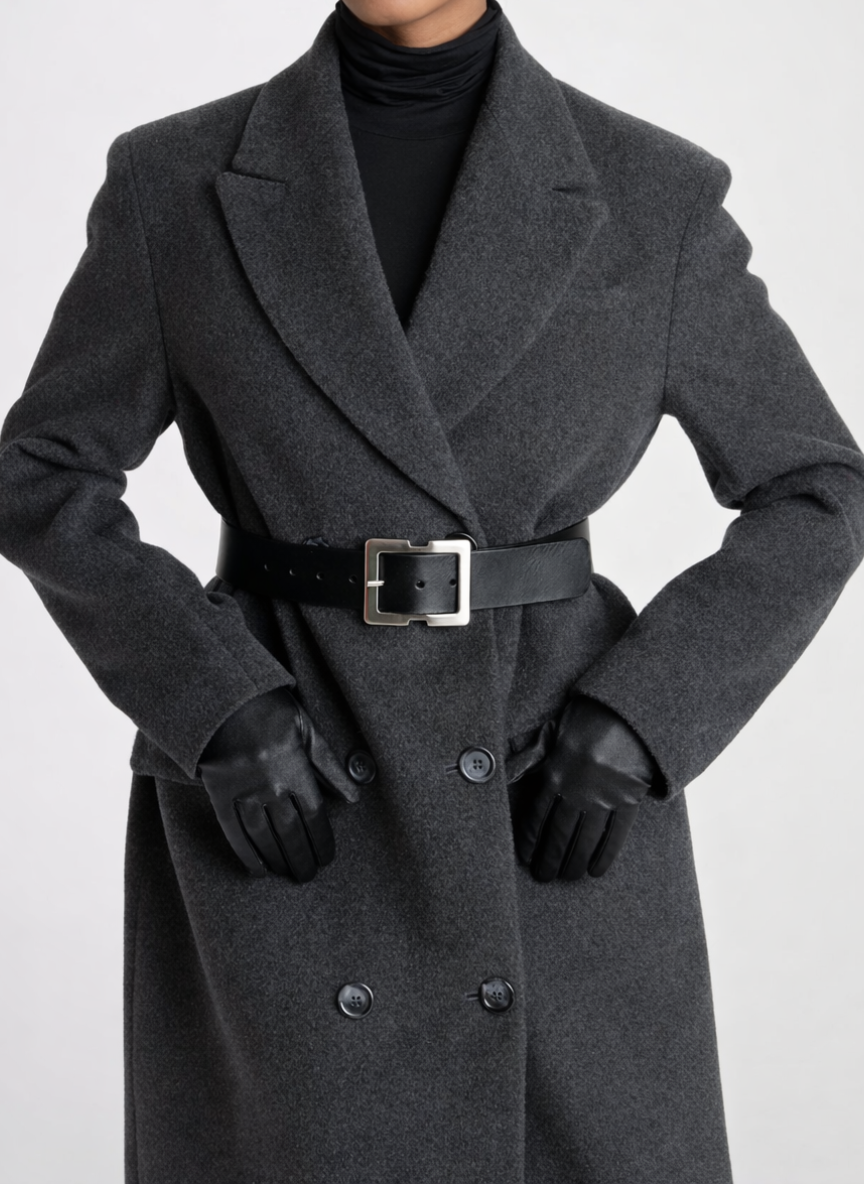 Charcoal Wool Coat – Elegant & Warm Winter Outerwear 5