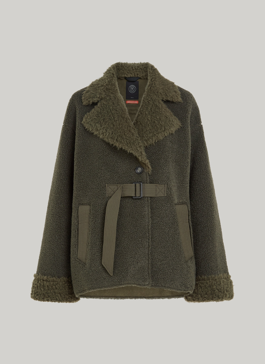 Cozy Suede Teddy Blazer – Chic and Warm Winter Outerwear