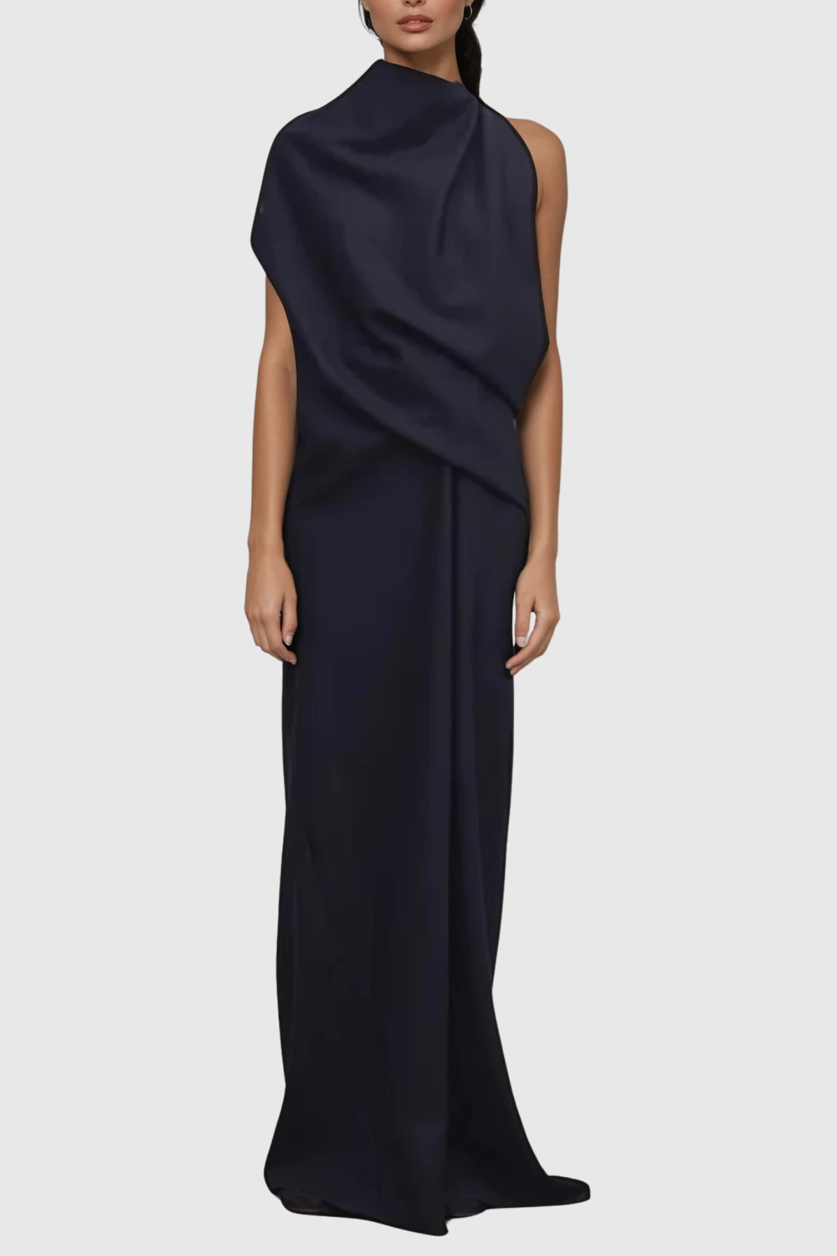 Daan Asymmetric Ruch Maxi Dress