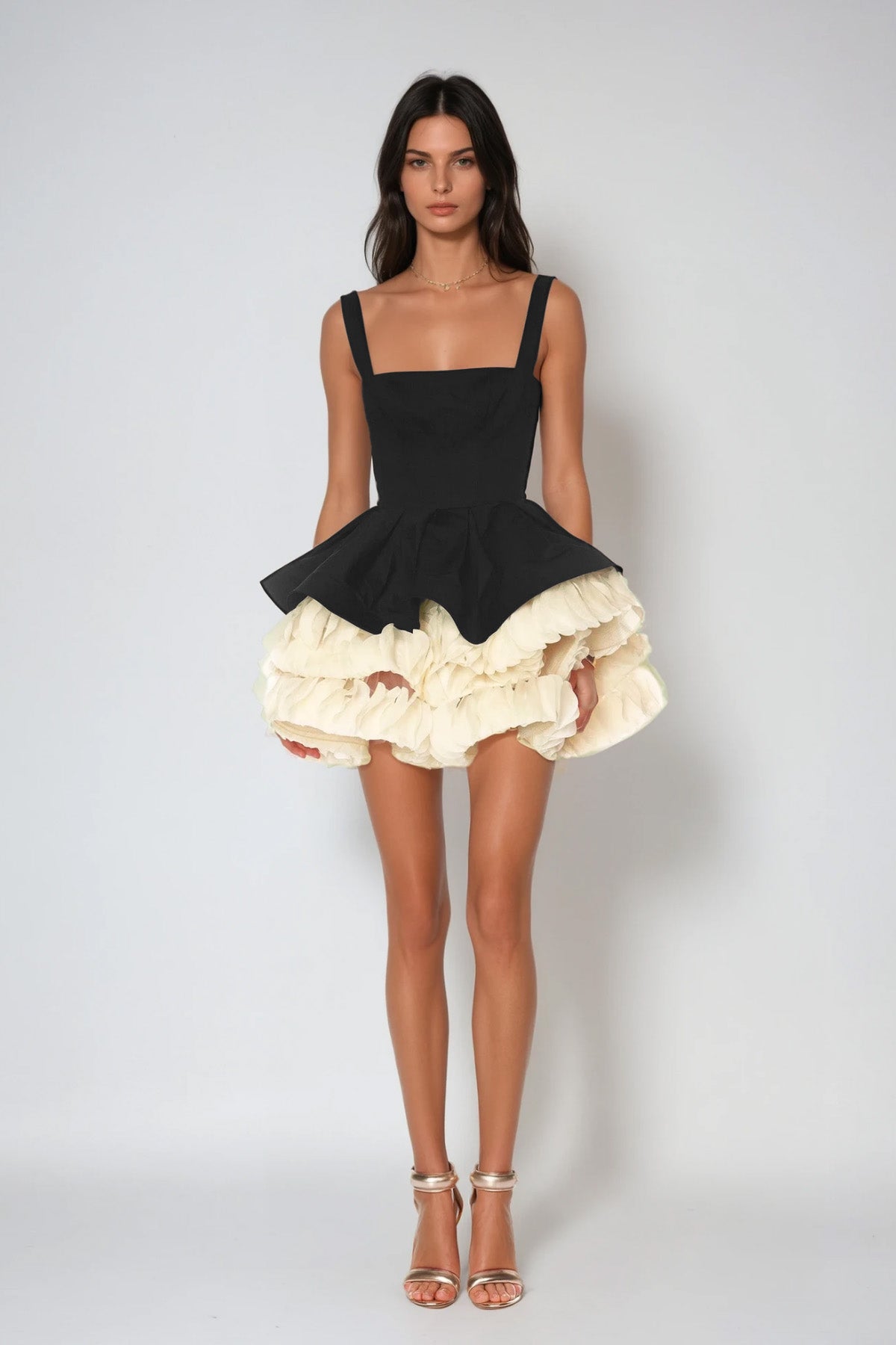 Davorka Sleeveless Puffy Mini Dress