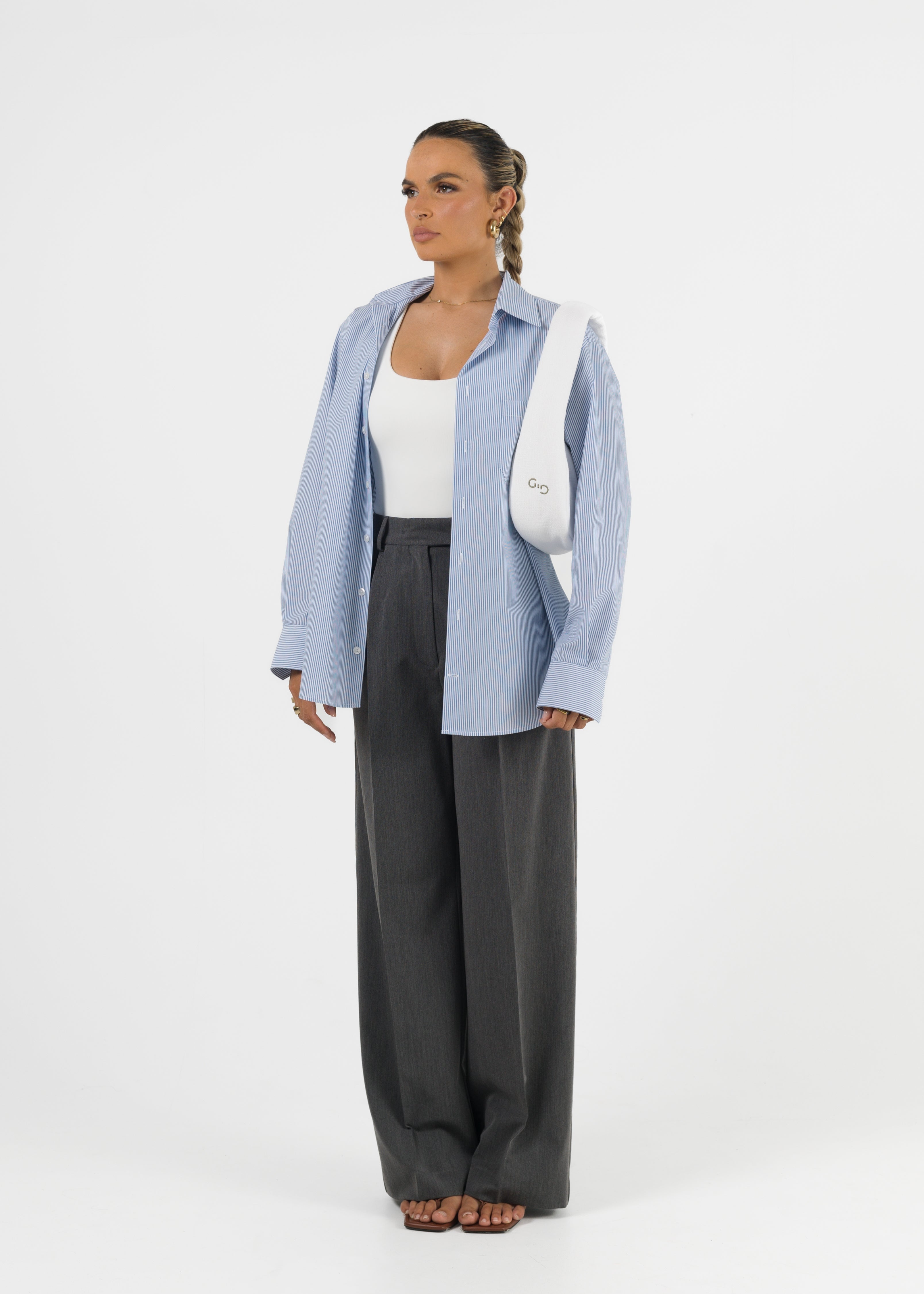 The Dad Shirt - Blue & White Stripes