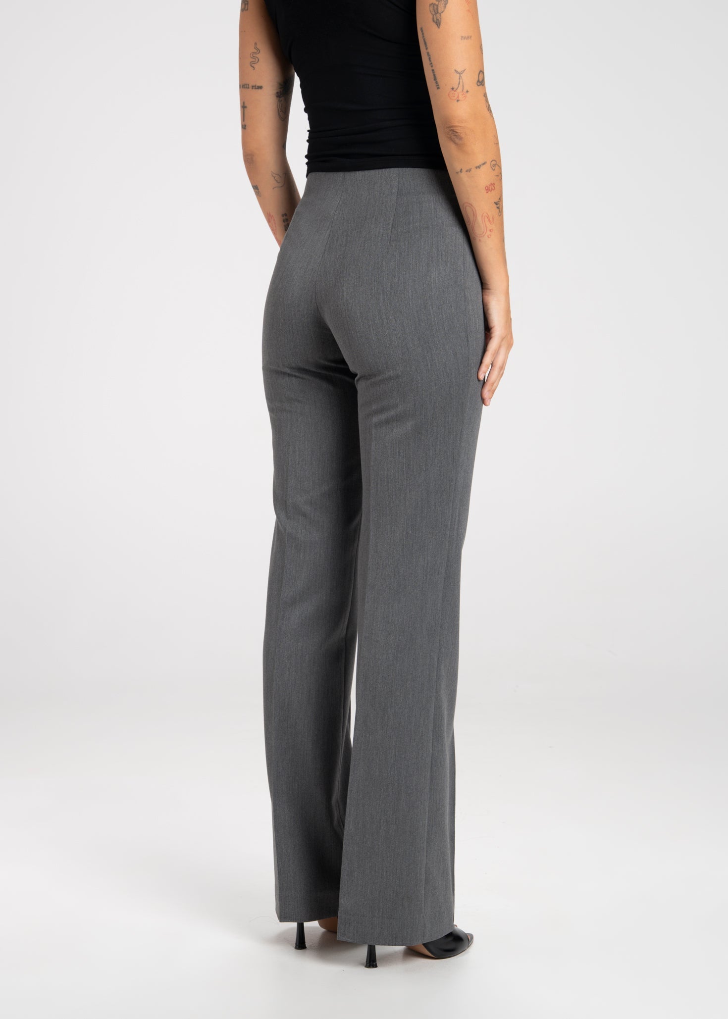 Jagger Flare Trousers - Black