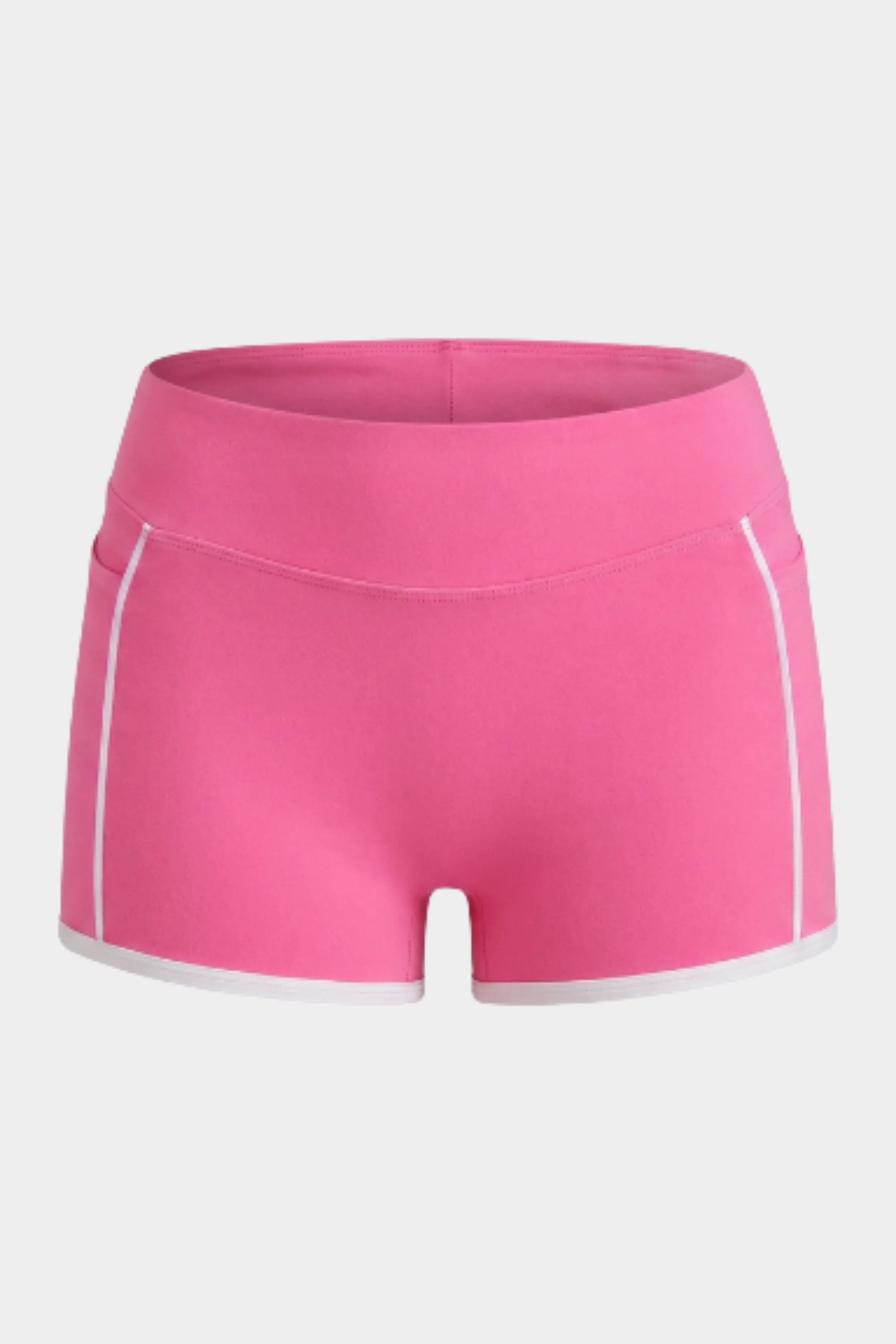 LEWAIR's V-Waist Sculpting Active Shorts – Seamless Blush Pink Compression Fit 3