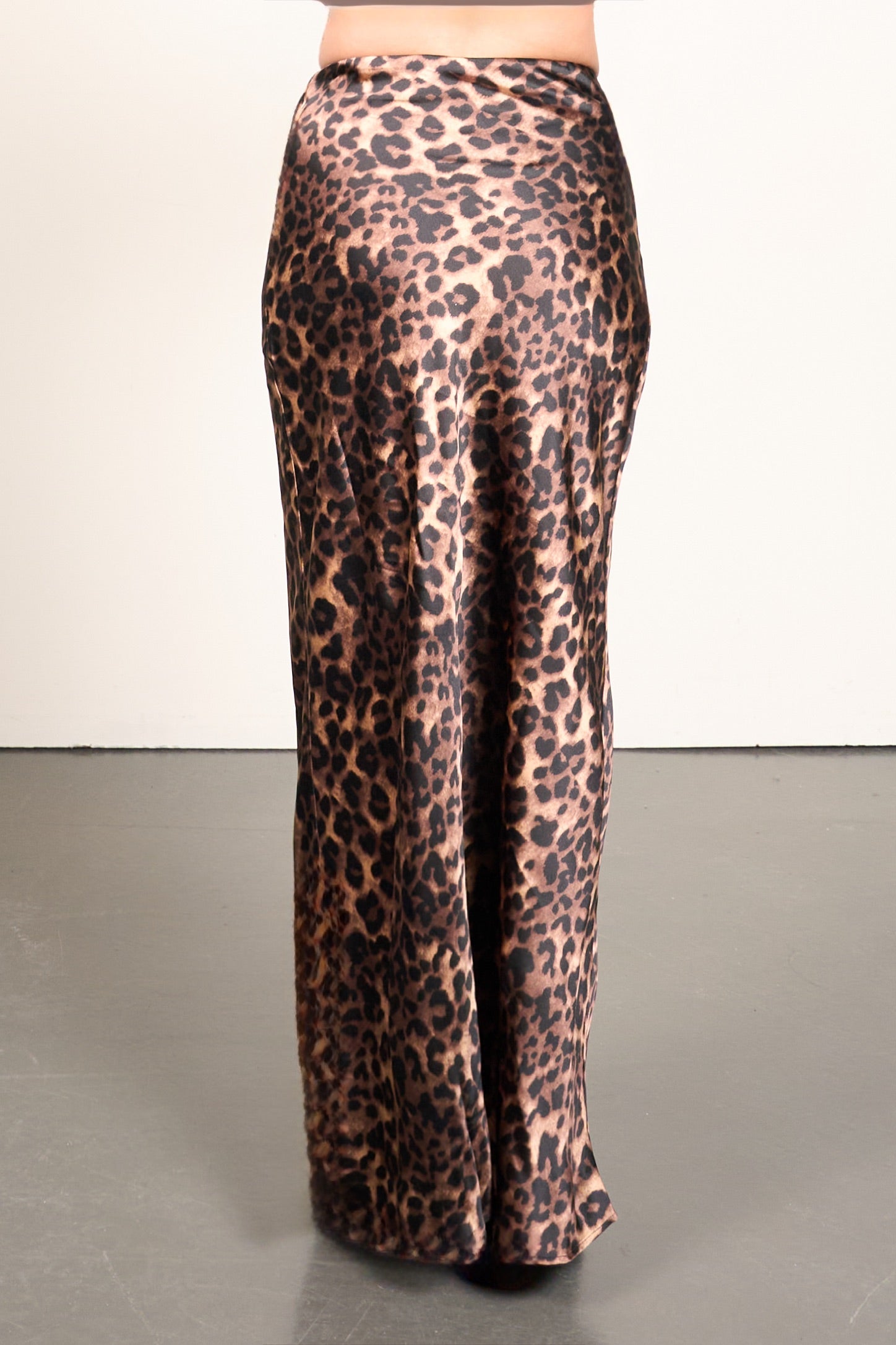 Leopard Maxi Skirt – Flowing Statement Skirt for Women