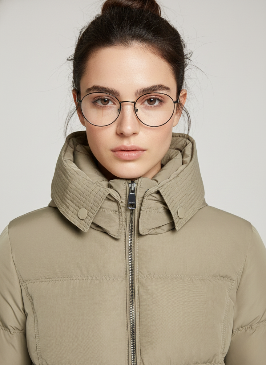 Sandra Memory Twill Parka – Versatile, Insulated Outerwear with Detachable Hood | BEIGE 2