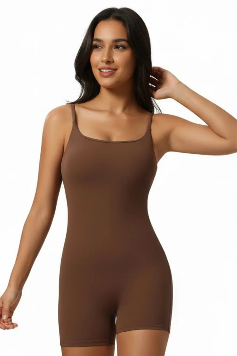 Sleek Sculpt Bodysuit - Coffee 1