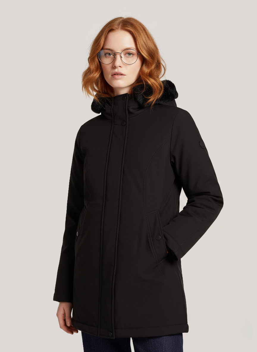 Slim-Fit LAHJA Parka – Waterproof, Windproof & Stylish Winter Outerwear | BLACK 1