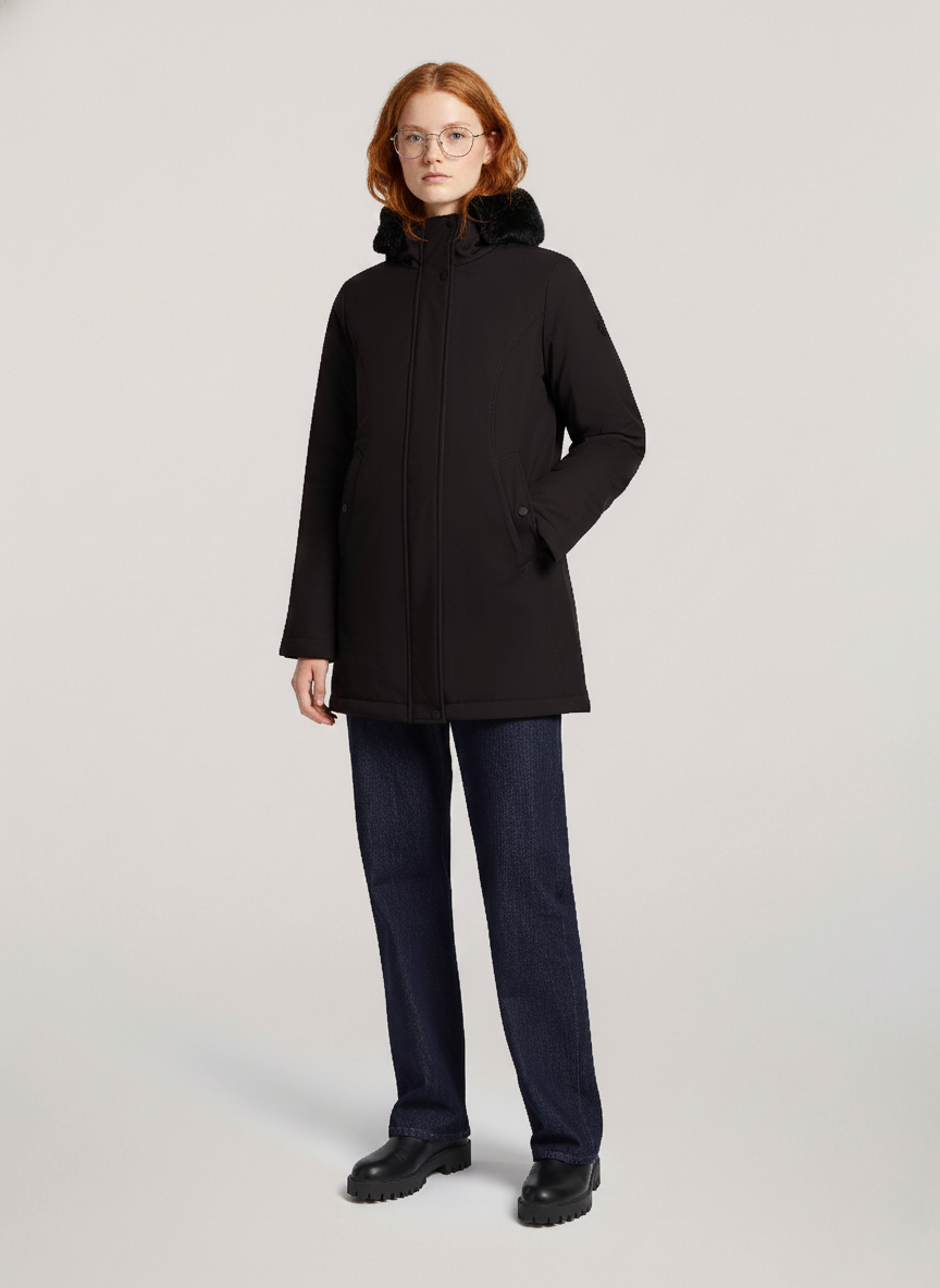 Slim-Fit LAHJA Parka – Waterproof, Windproof & Stylish Winter Outerwear | BLACK 2