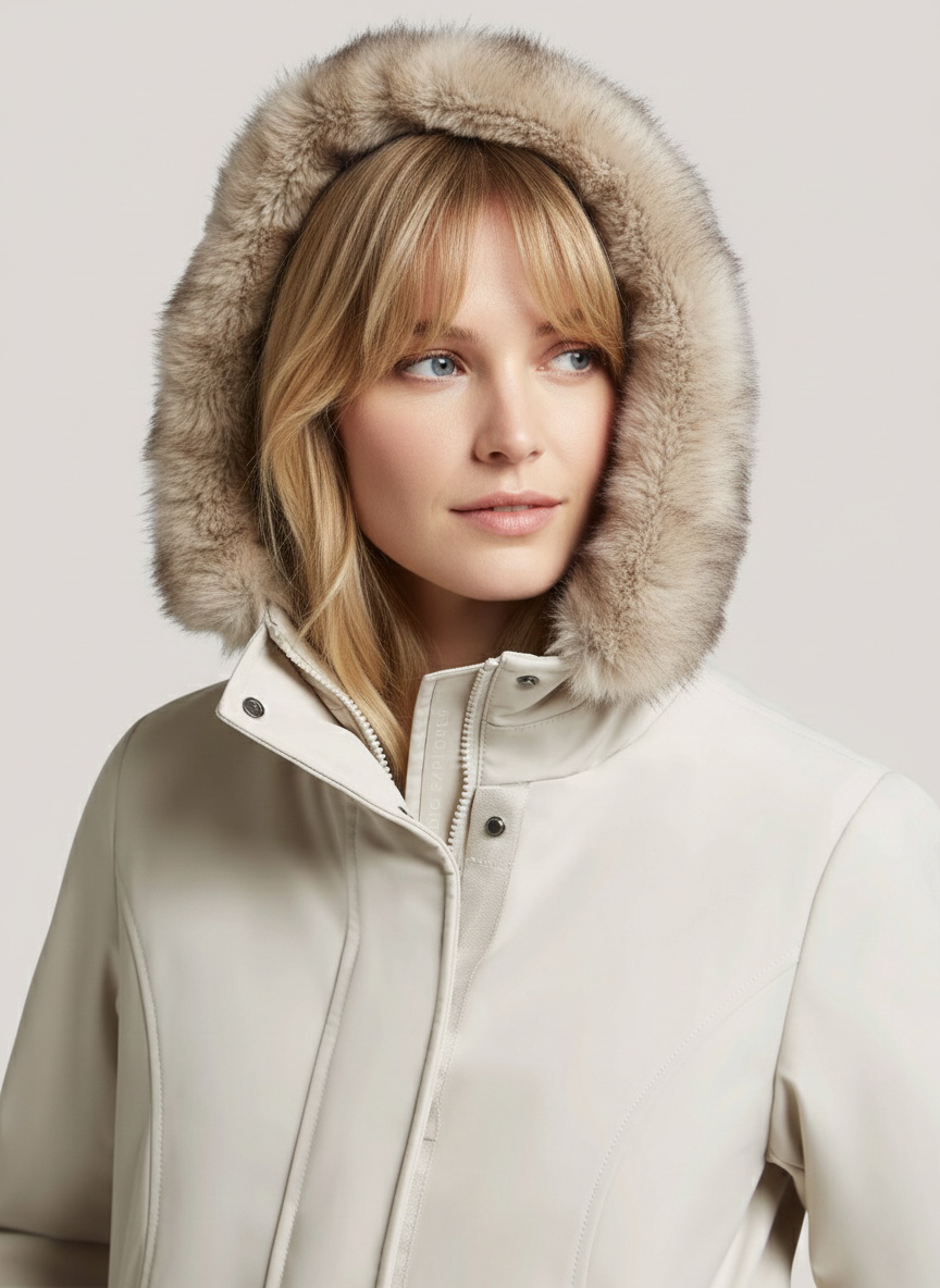 Slim-Fit LAHJA Parka – Waterproof, Windproof & Stylish Winter Outerwear | WHITE 3