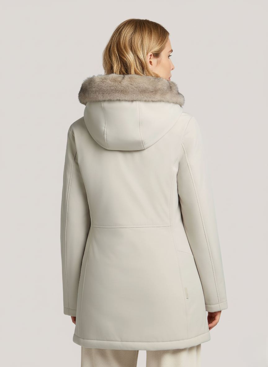 Slim-Fit LAHJA Parka – Waterproof, Windproof & Stylish Winter Outerwear | WHITE 4