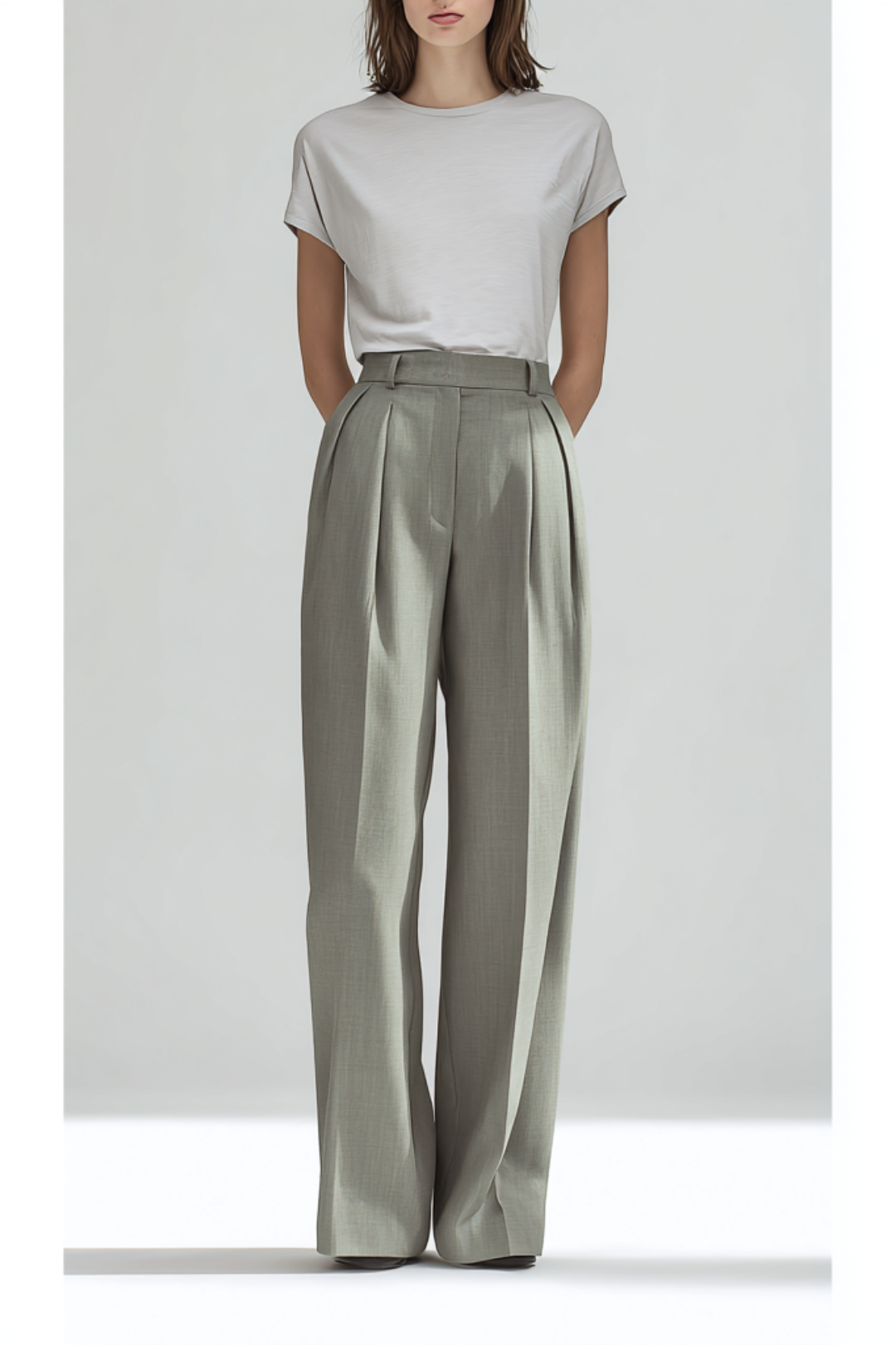 Moss Relaxed Wide-Leg Trousers