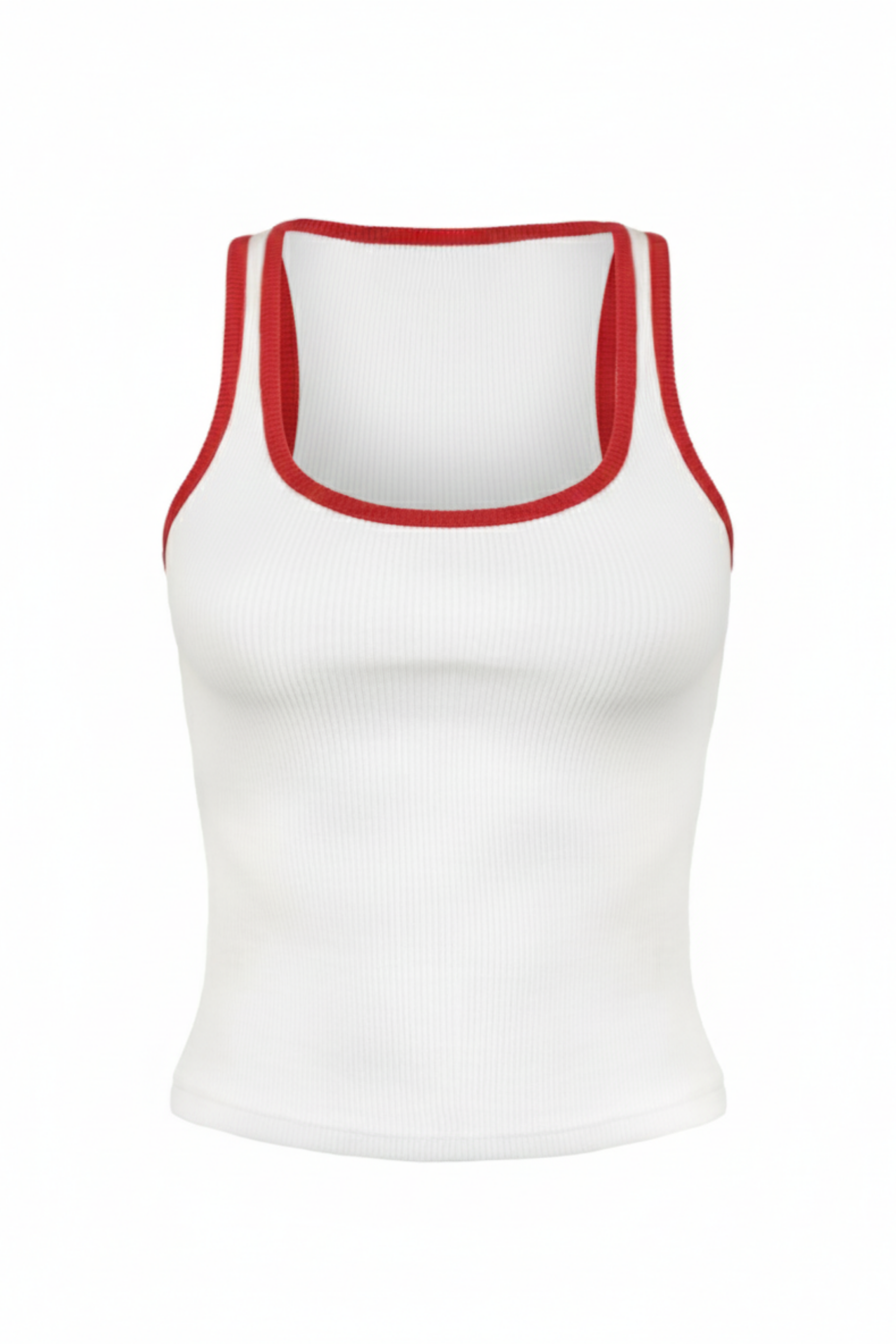 Women’s Colored Ribbed Tank Top – Comfortable & Stylish | RED