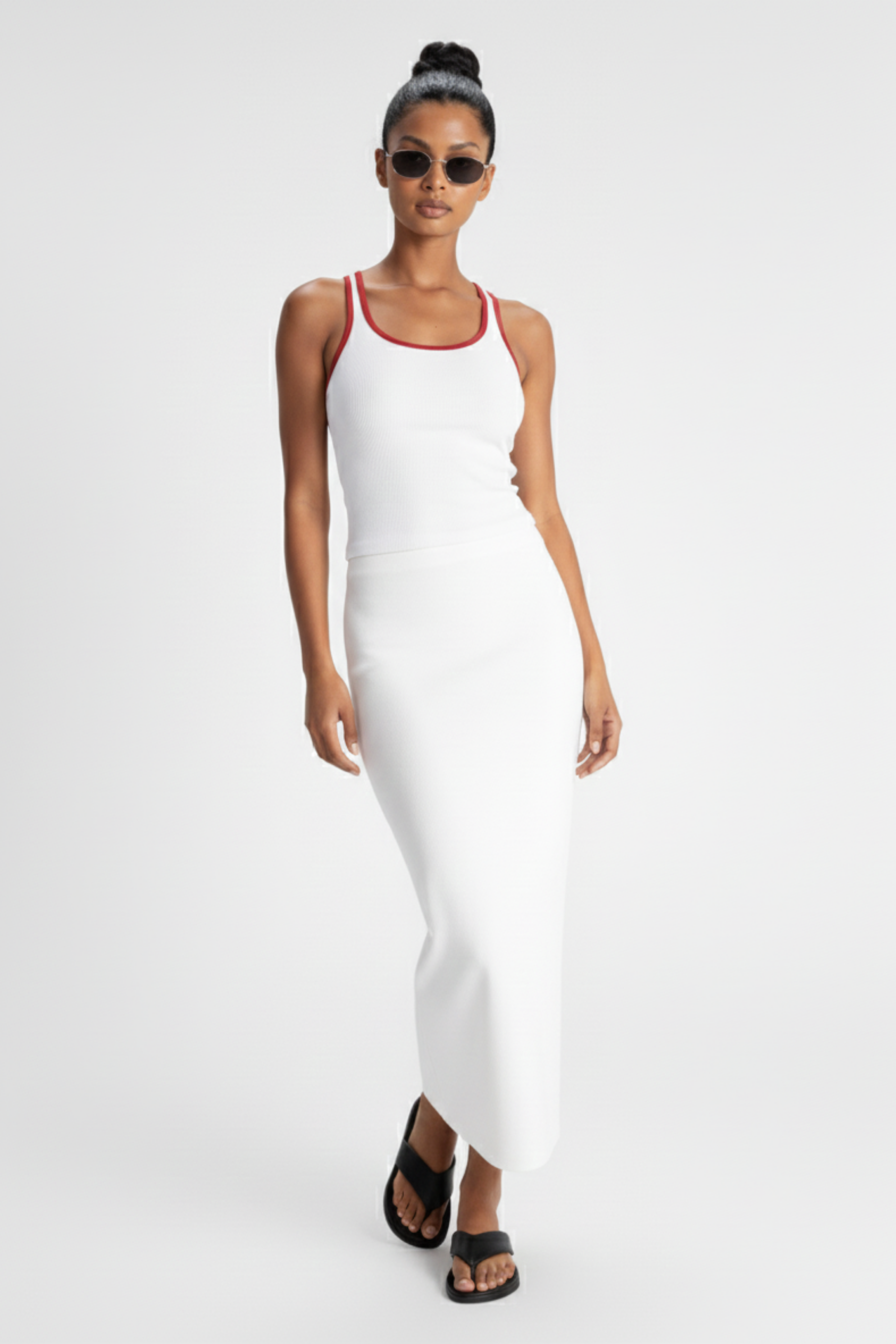 Women’s Colored Ribbed Tank Top – Comfortable & Stylish | RED 1