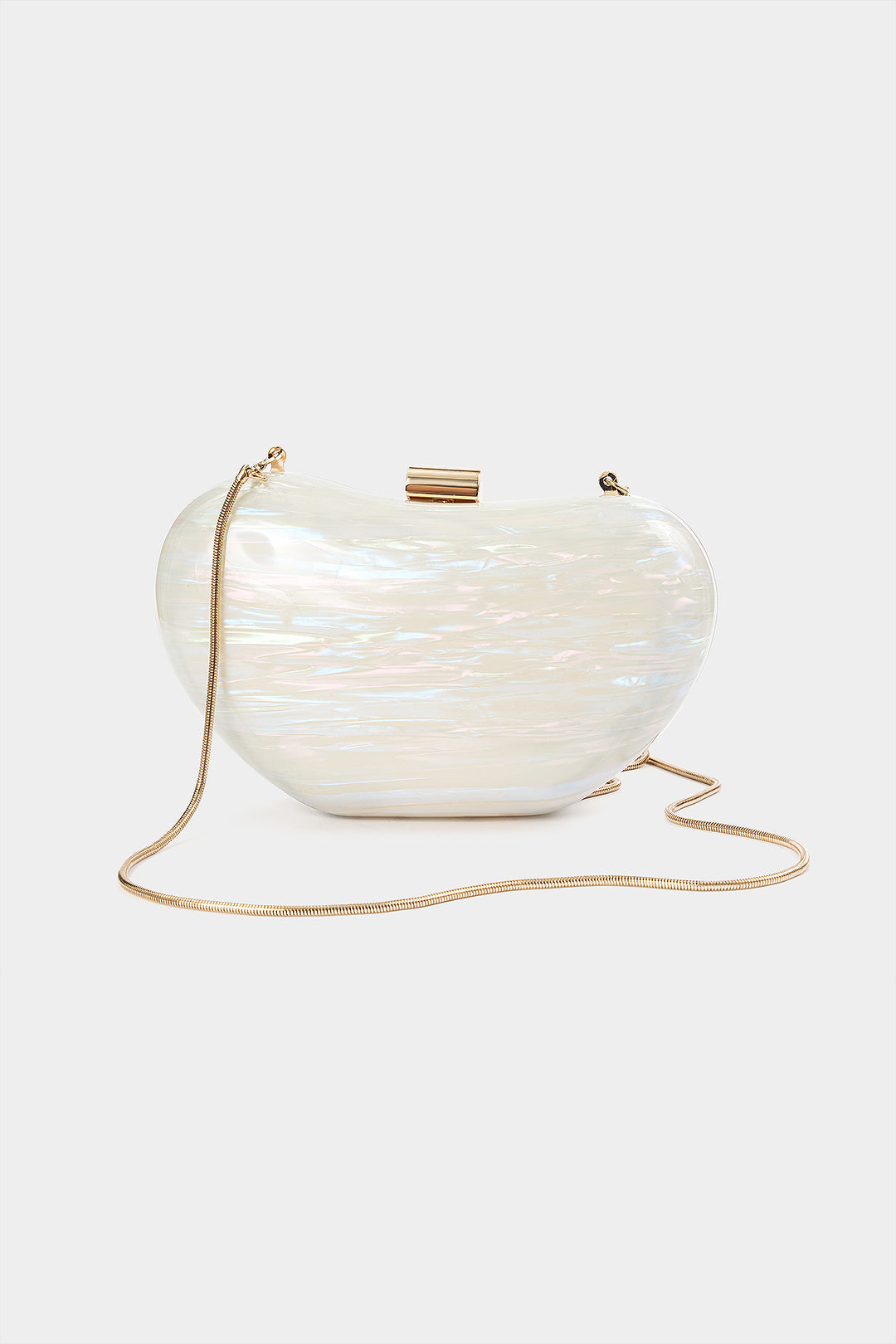Acrylic irregular metal chain link bag