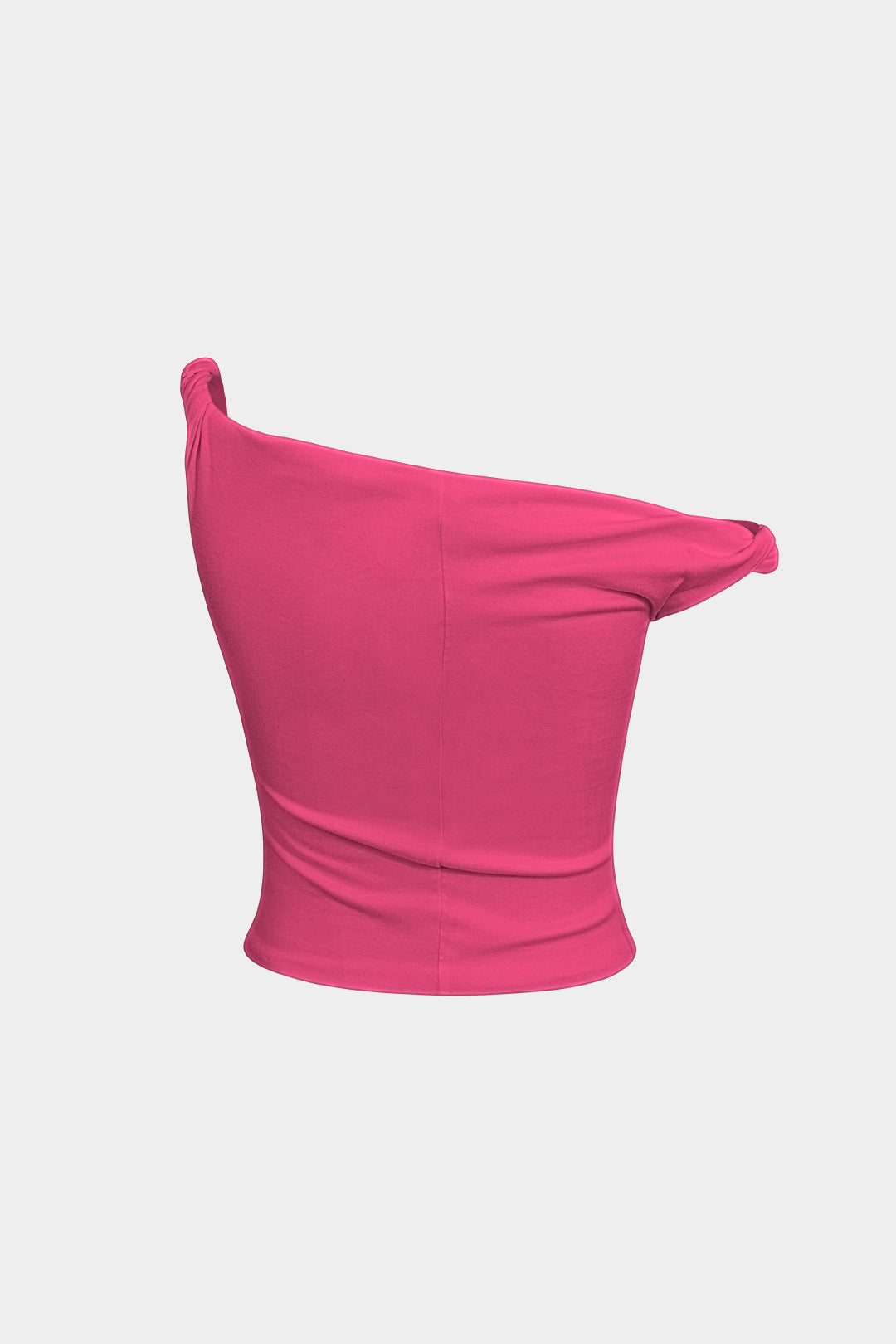 Eenvoudige asymmetrische twist mouwloze top