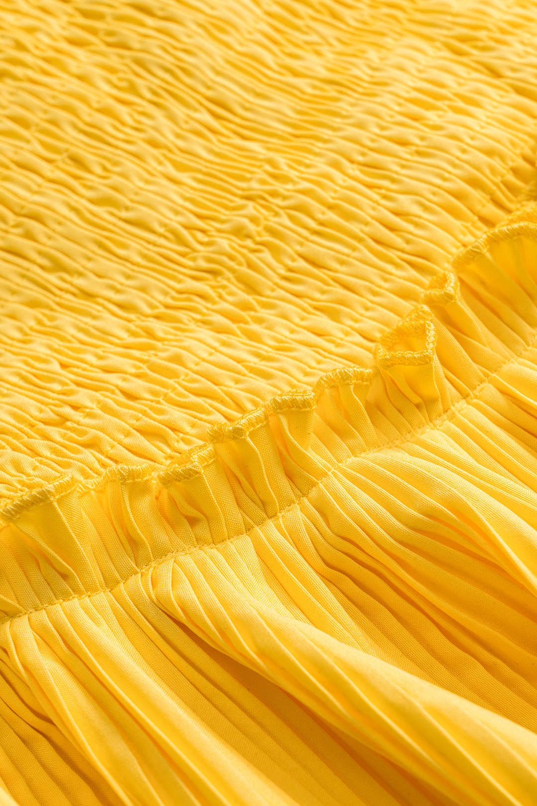 3D floral pleated strapless mini dress