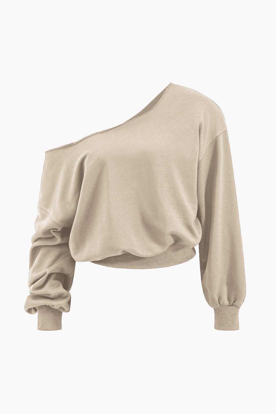 Asymmetric top and pants set