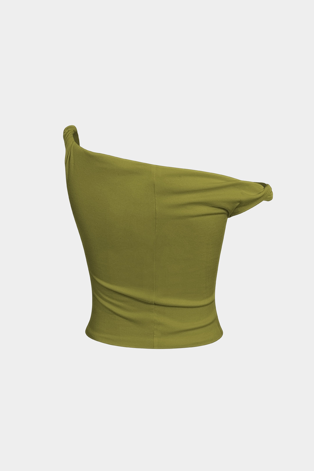 Eenvoudige asymmetrische twist mouwloze top