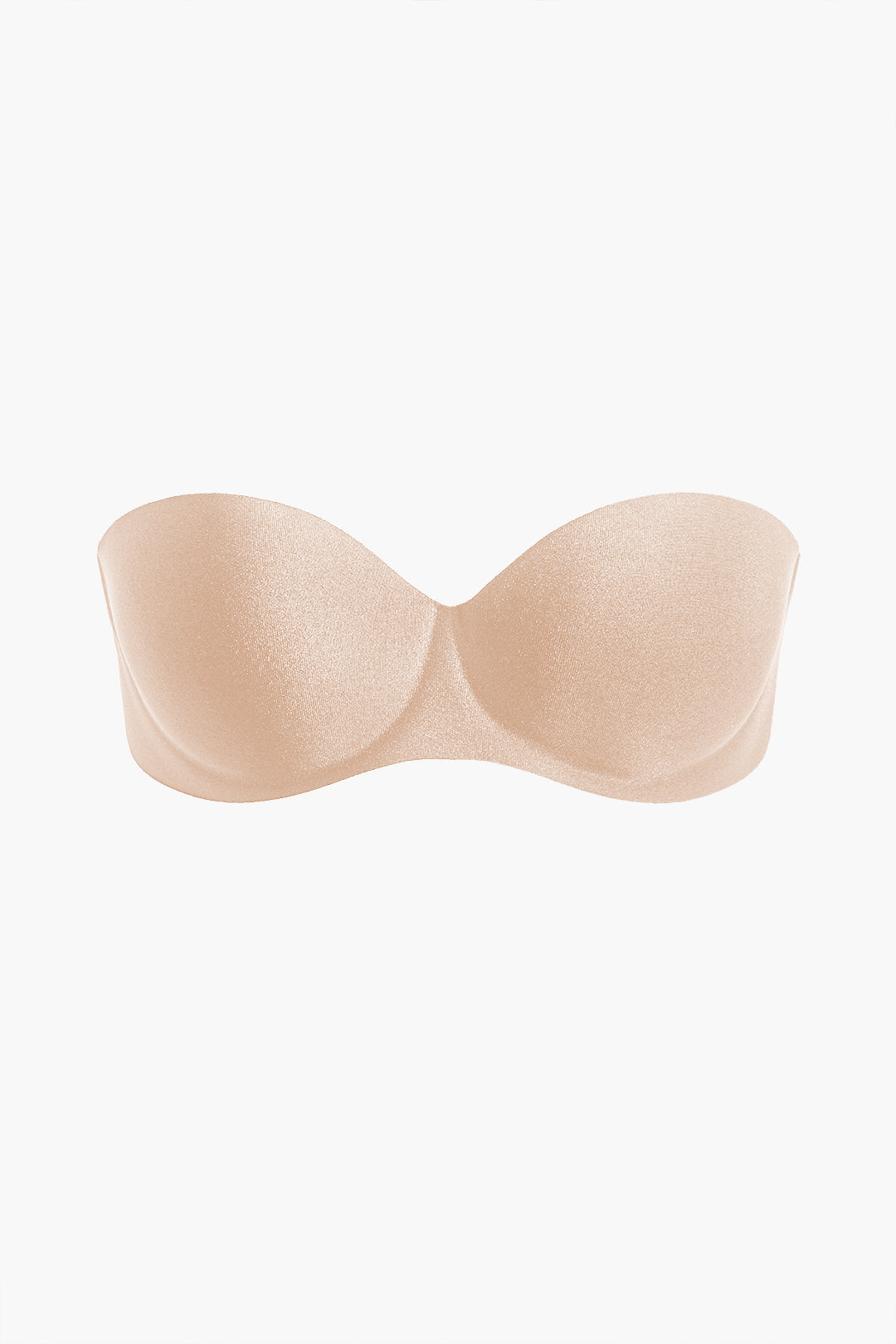 Basic strapless bustier bra