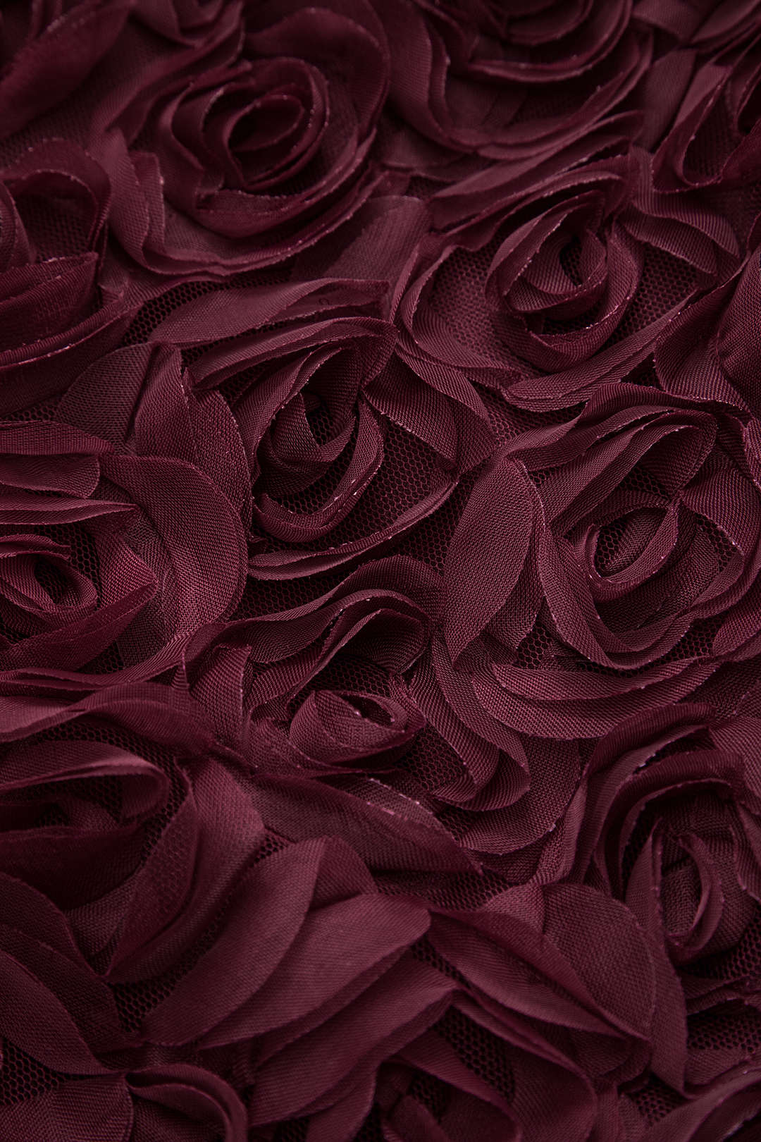 3D floral strapless sleeveless midi dress