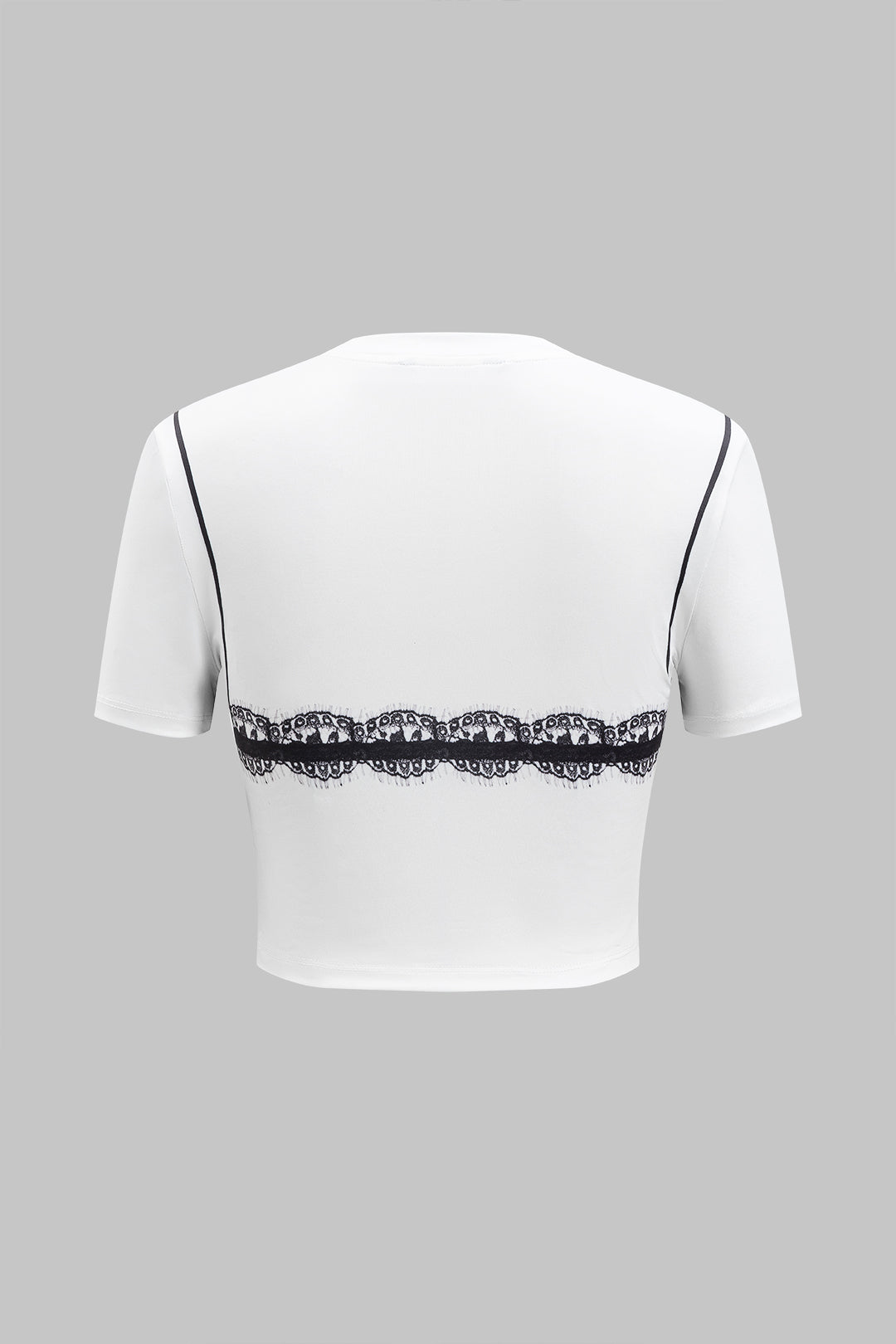 Abstract short-sleeved T-shirt