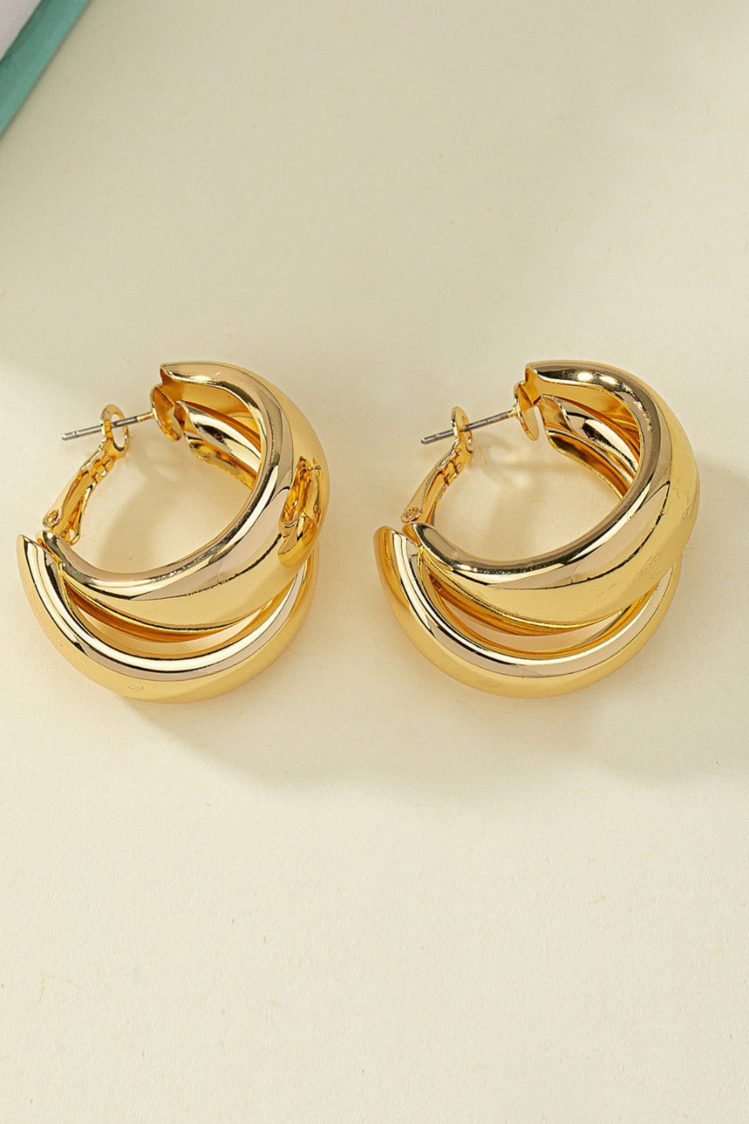 Alloy geometric circle earrings