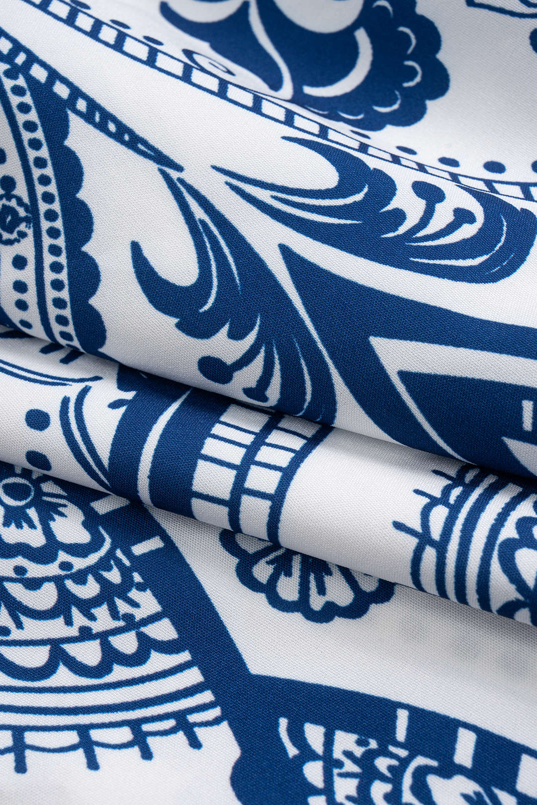 Bohemian Print Smocked Skirt