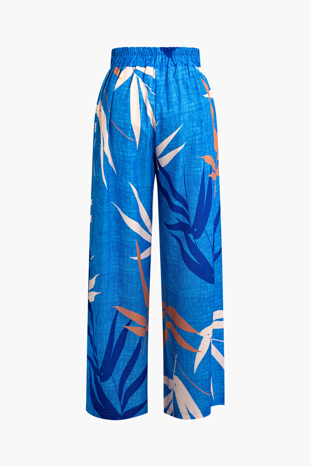 Bamboo leaf print cami top and pants set