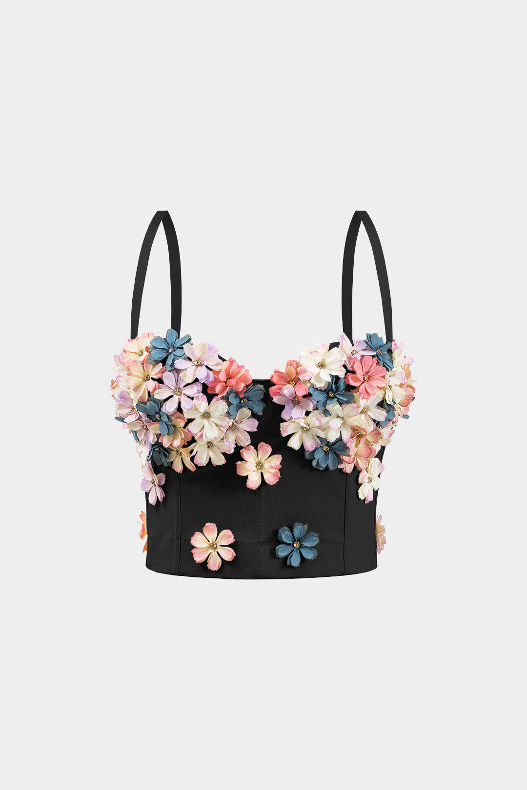 3D embroidery cami top