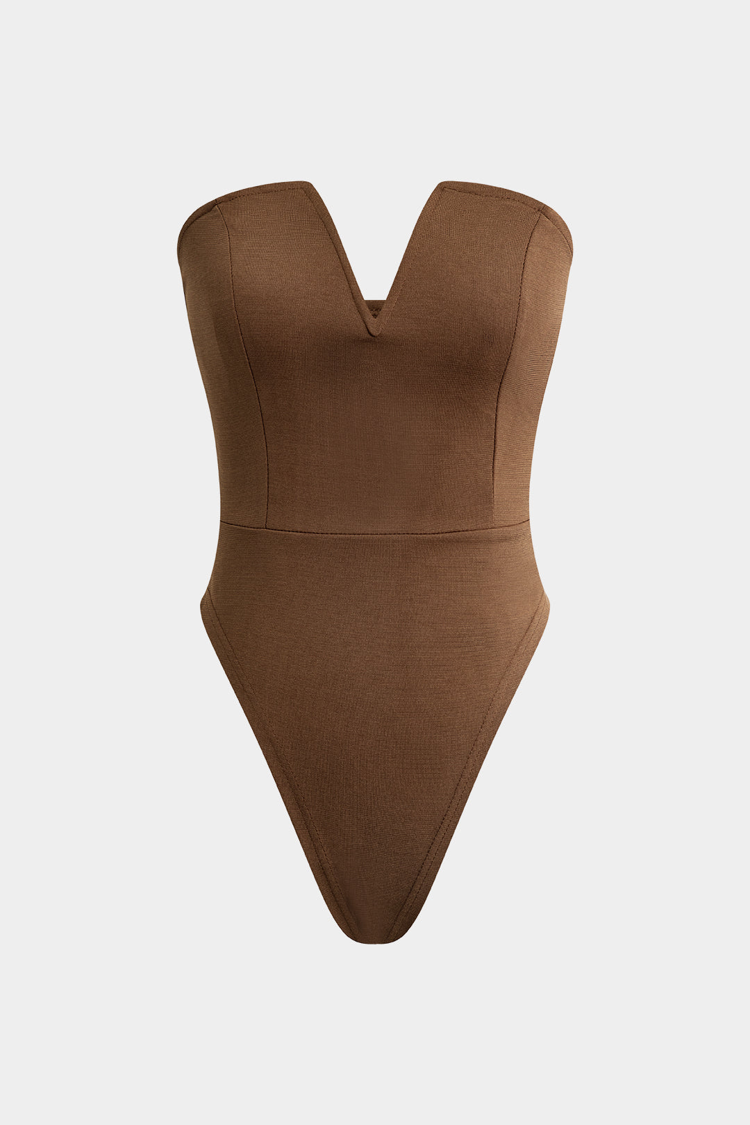 Basic V-neck strapless Bodysuit