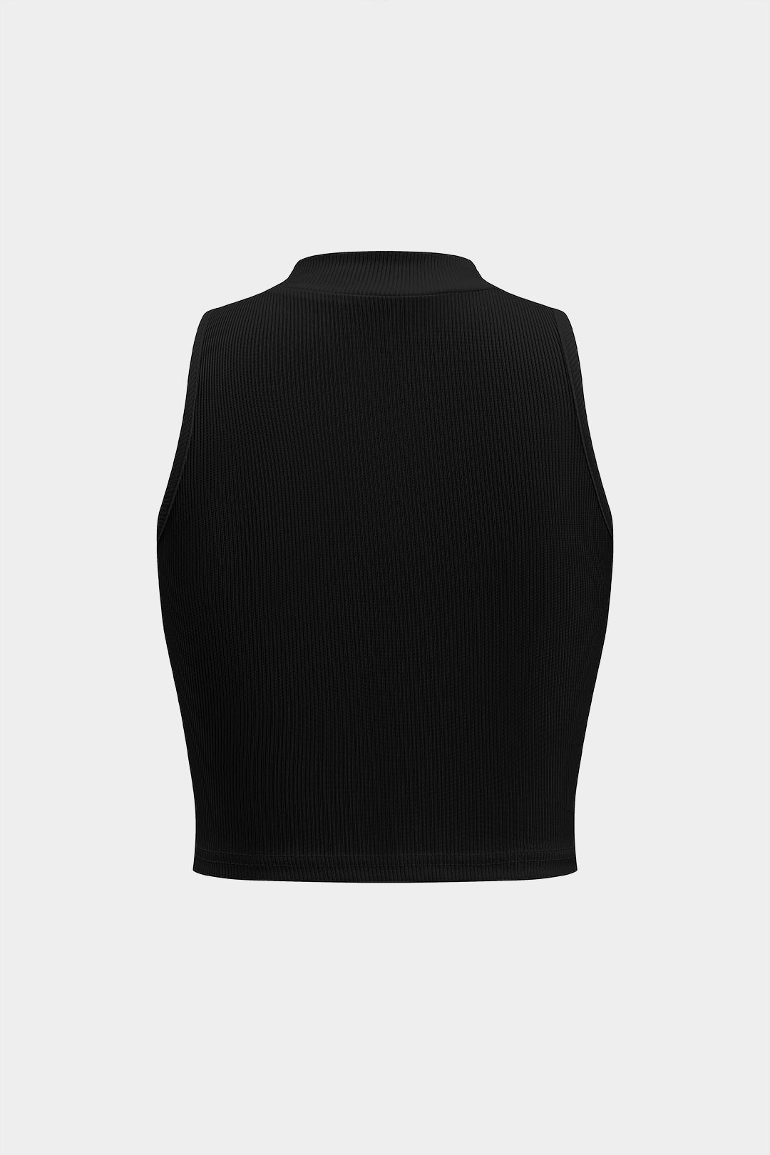 Basic textured sleeveless tank top