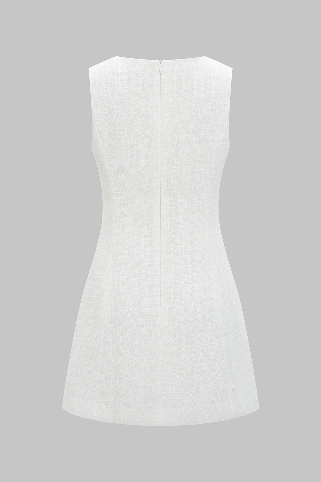 3D Floral Decor Sleeveless Mini Dress