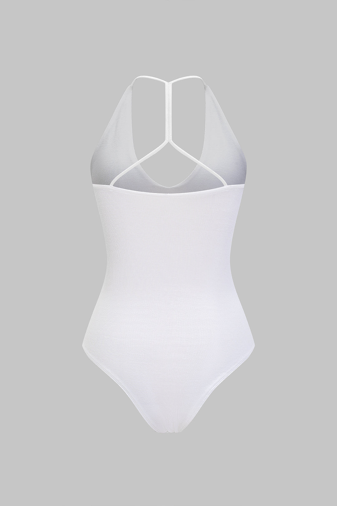 Basic Ribbed V-Neck Sleeveless Bodysuit