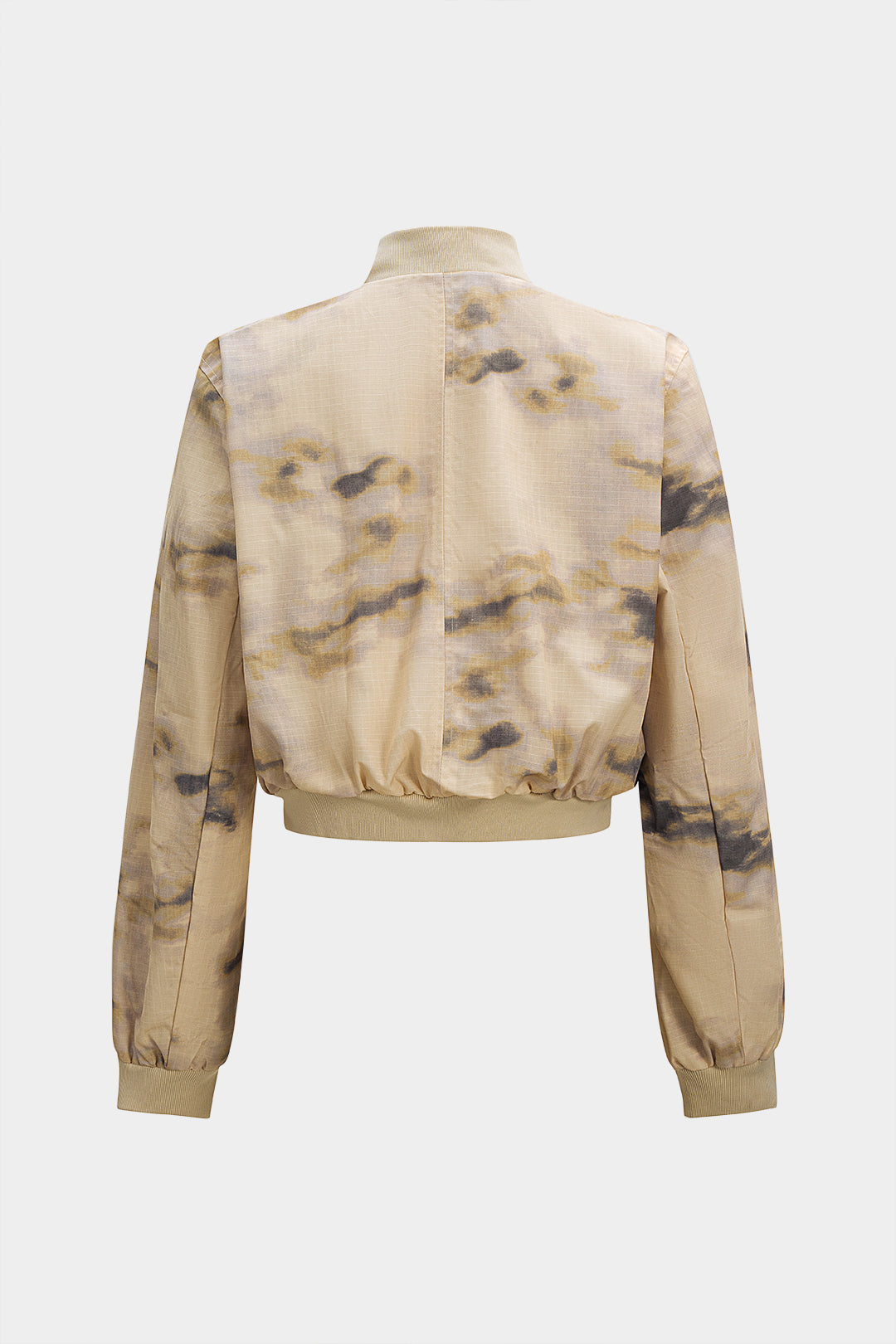 Batik Print Zipper Jacket