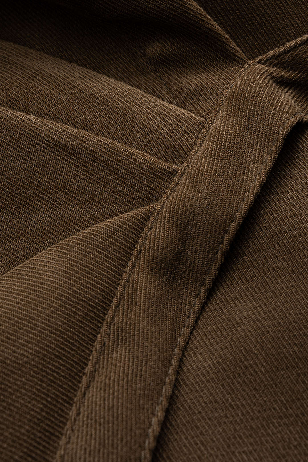 Women’s Twill Wrap Tie-Up Shirt – Sculpted Waist Tailored Fit