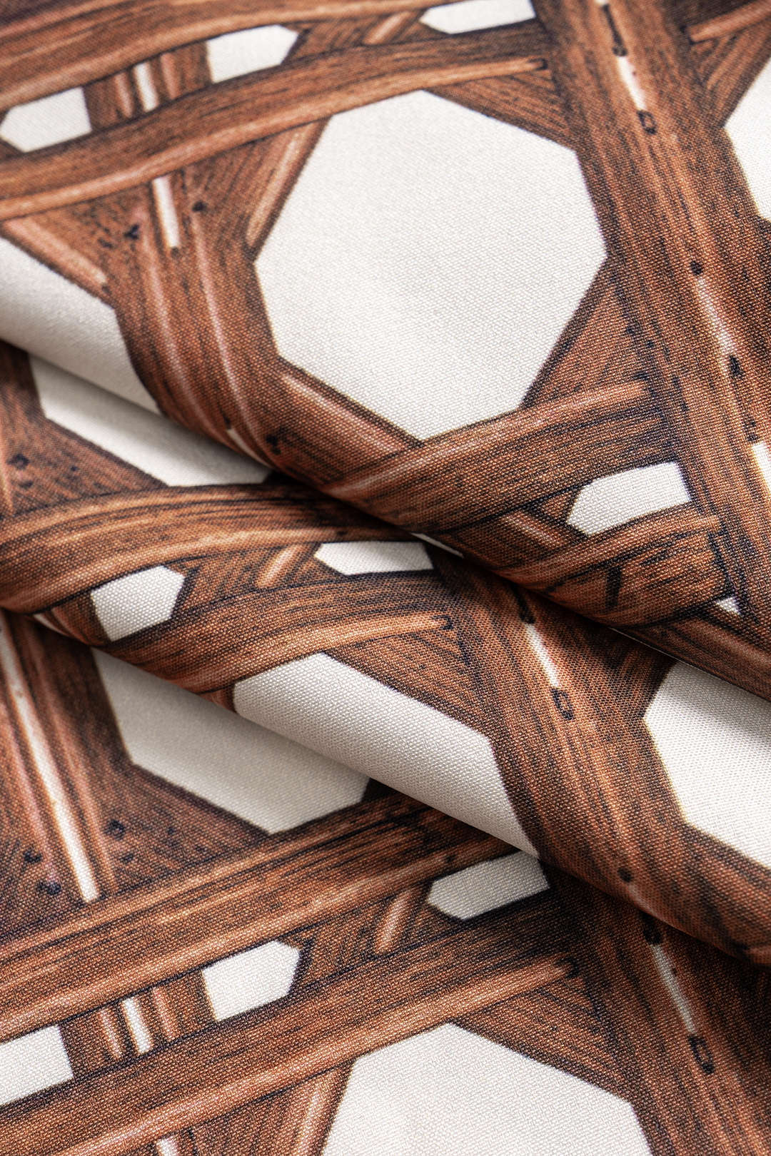 Abstract Geometric Print Slip Sleeveless Midi Dress