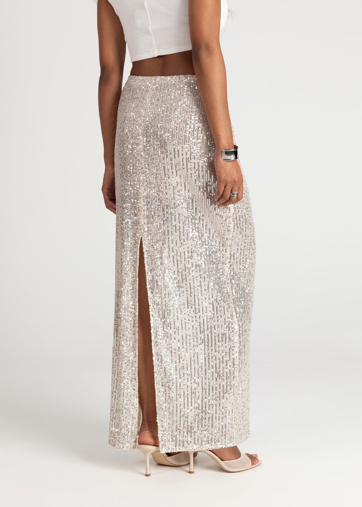 Estrella Sequins Maxi Skirt