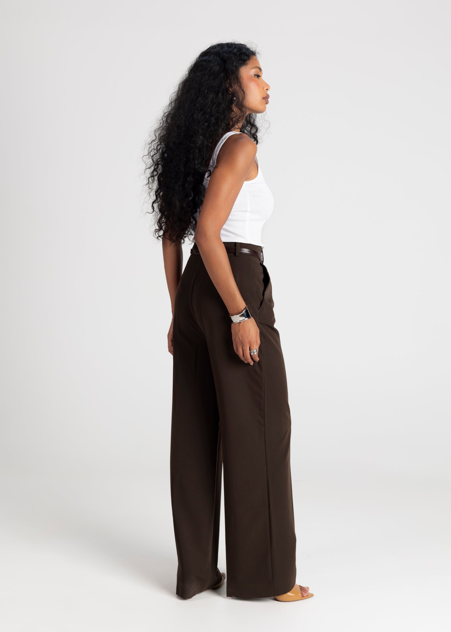 Jagger Tailored Trousers - Brown