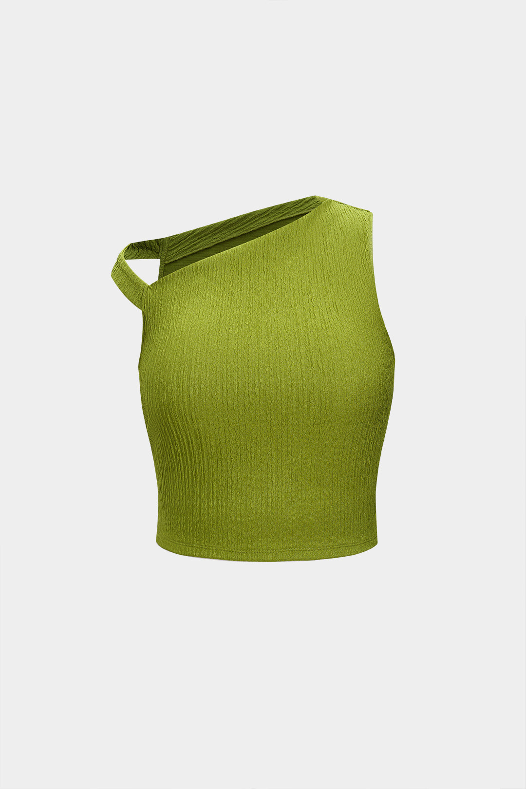 Asymmetric tank top and ruffle skirt set 