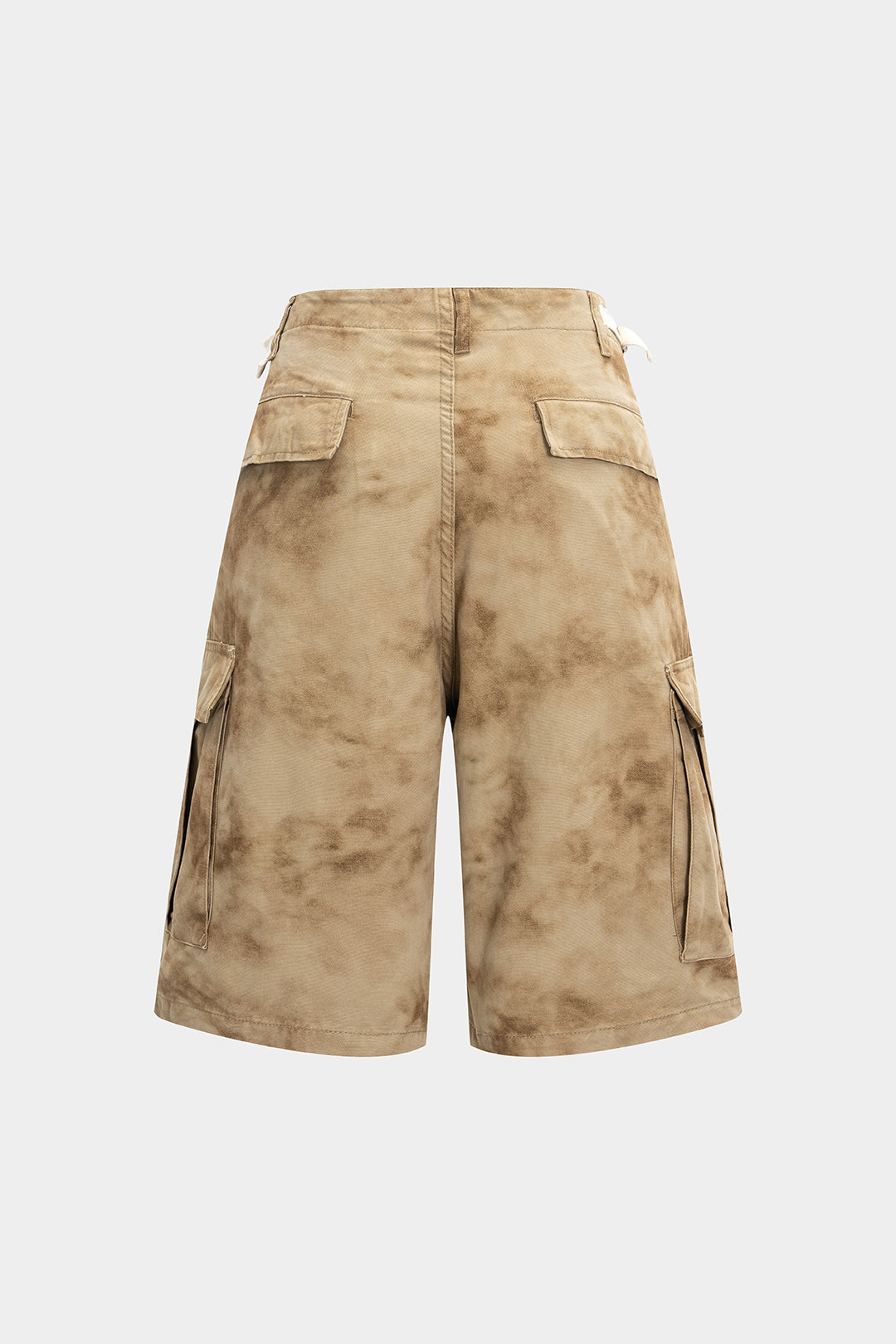 Abstract Print Pocket Shorts 