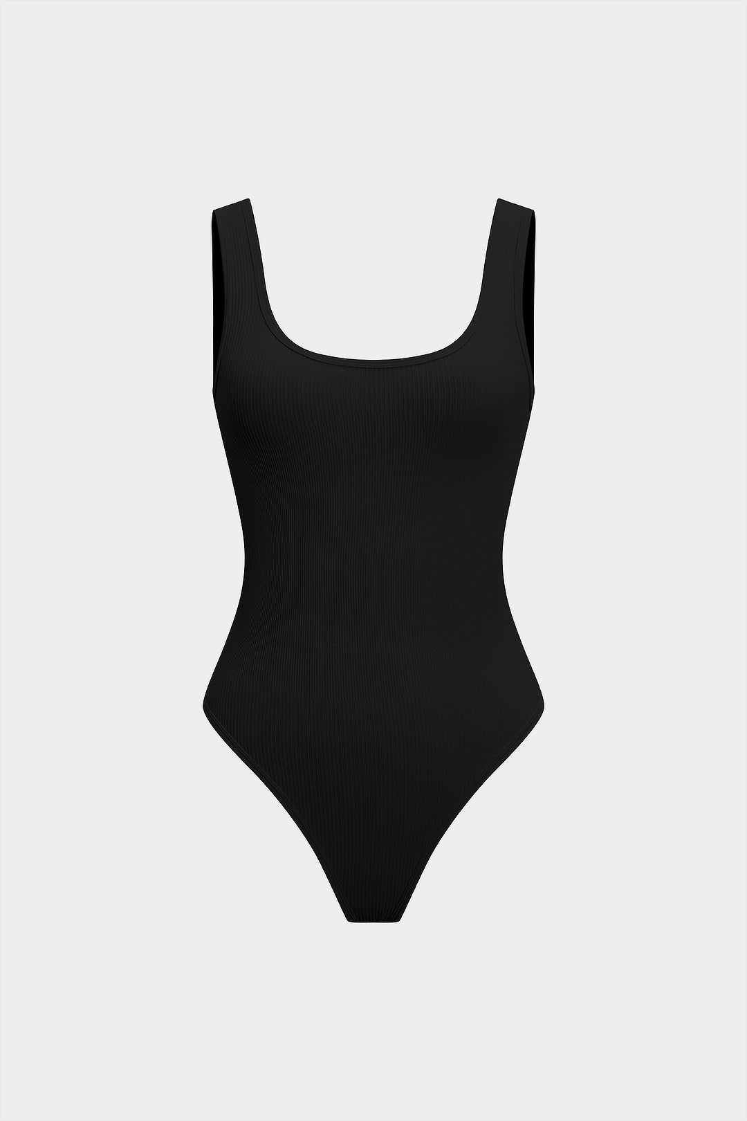 Basic Texture Sleeveless Bodysuit 