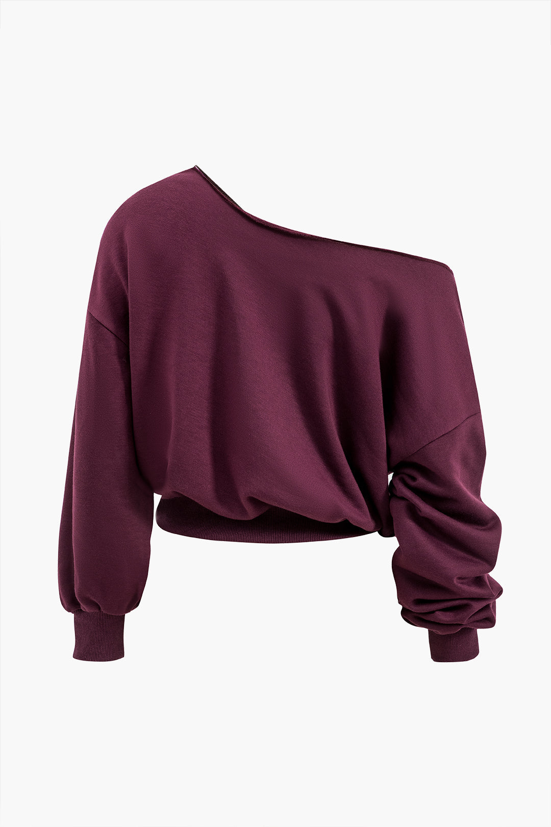 Asymmetric top and pants set